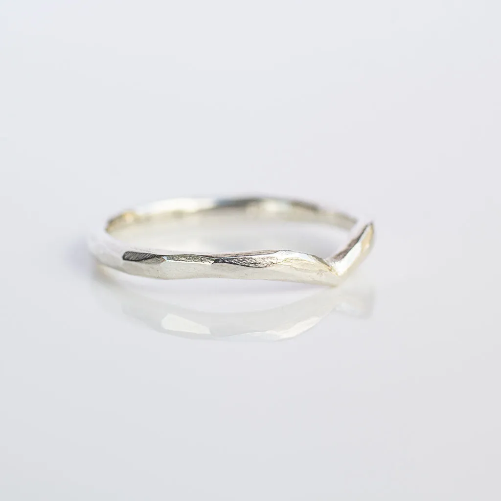 Peak Fitted Band - Sterling Silver sold by Sophie Divett Jewelry product image thumbnail 5