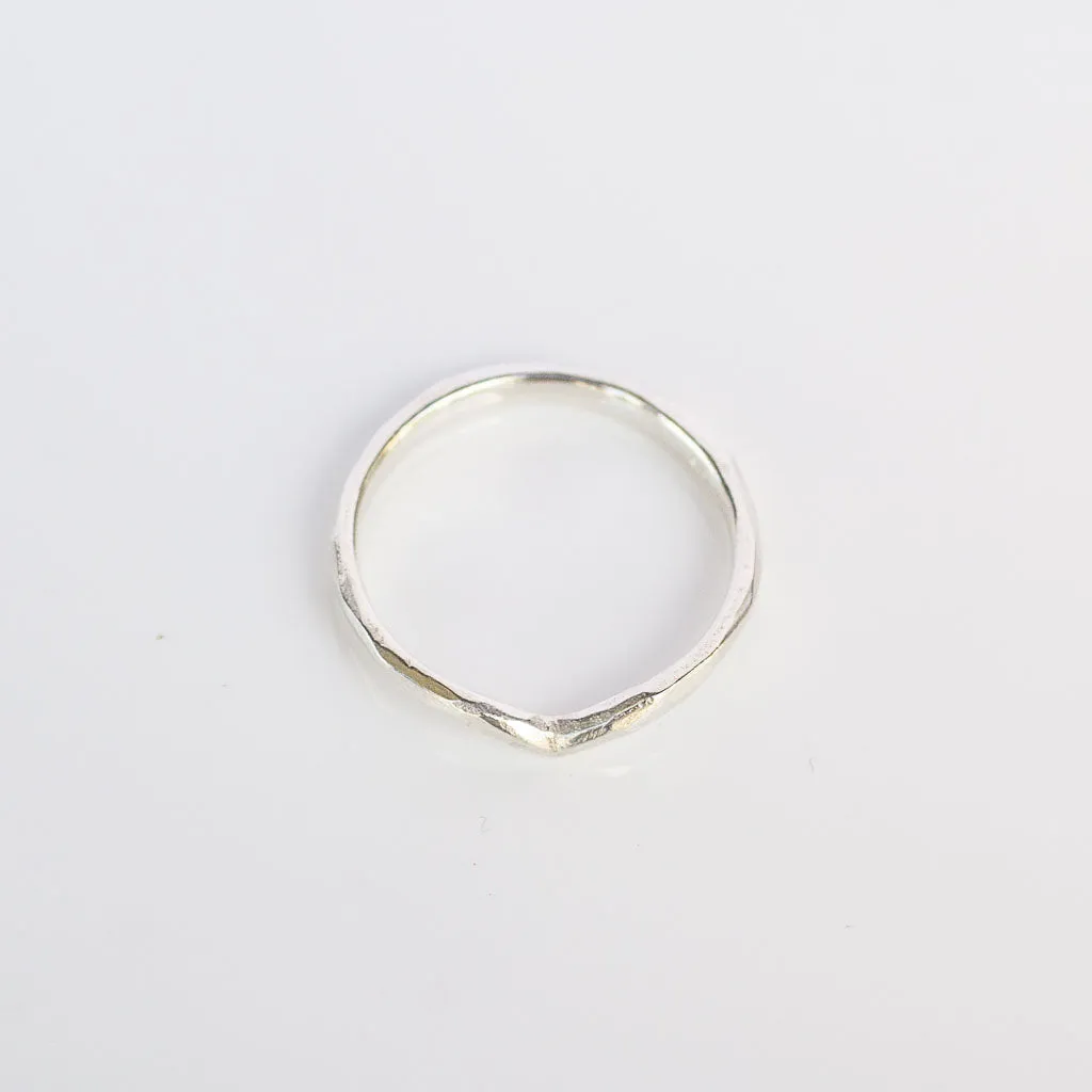 Peak Fitted Band - Sterling Silver sold by Sophie Divett Jewelry product image thumbnail 3