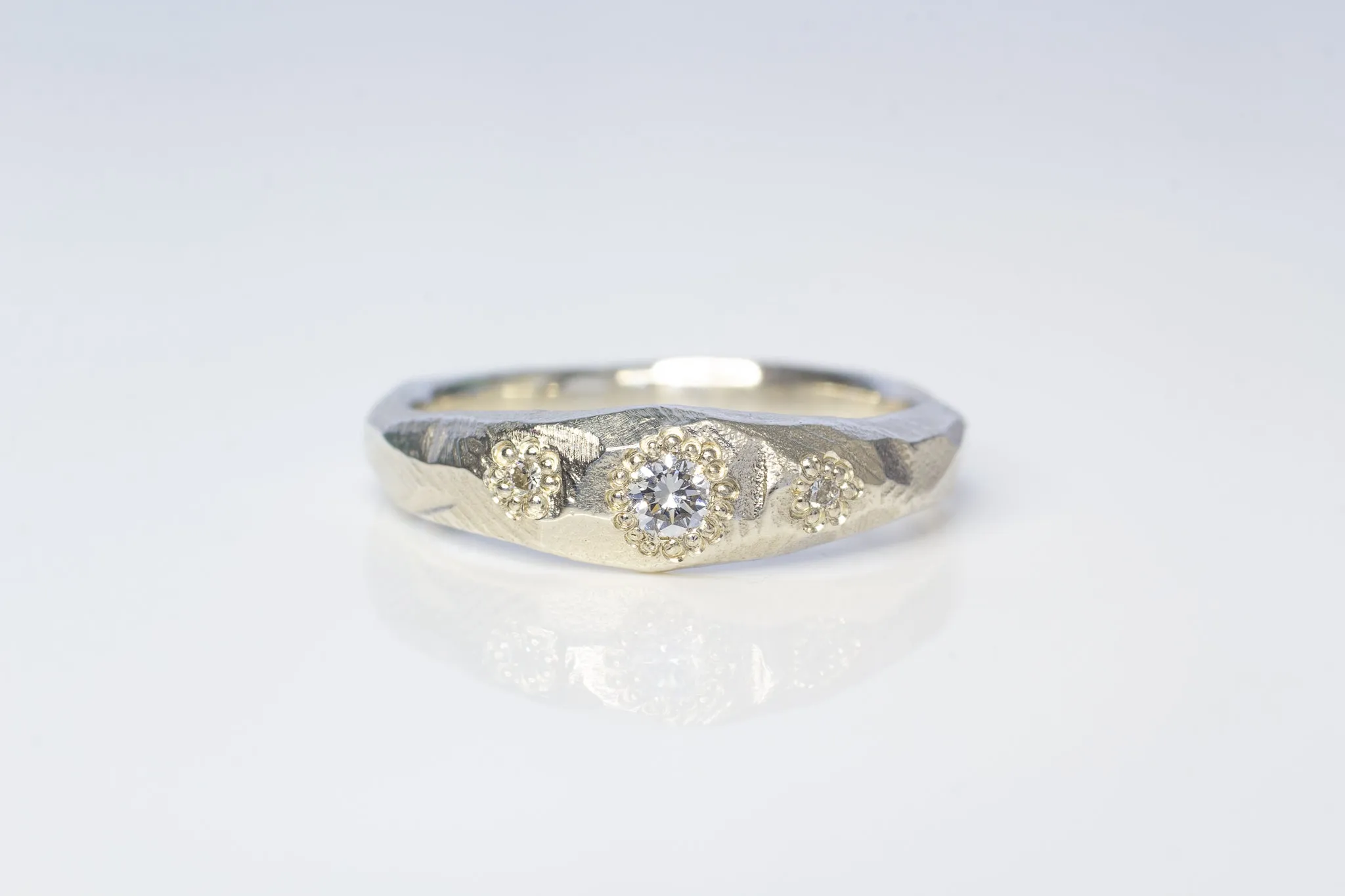 Hestia Ring - 9ct White Gold with Diamonds sold by Sophie Divett Jewelry product image thumbnail 4