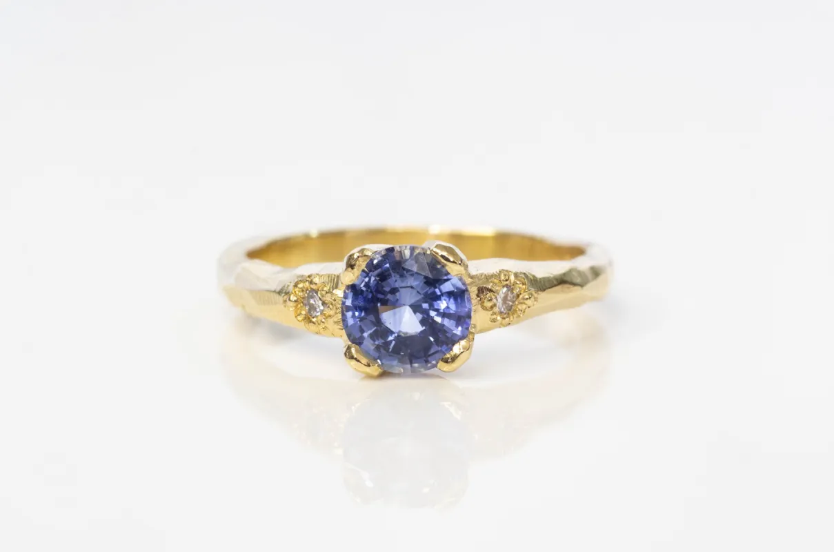 Mira Ring - 18ct Yellow Gold with Ceylon Sapphire sold by Sophie Divett Jewelry