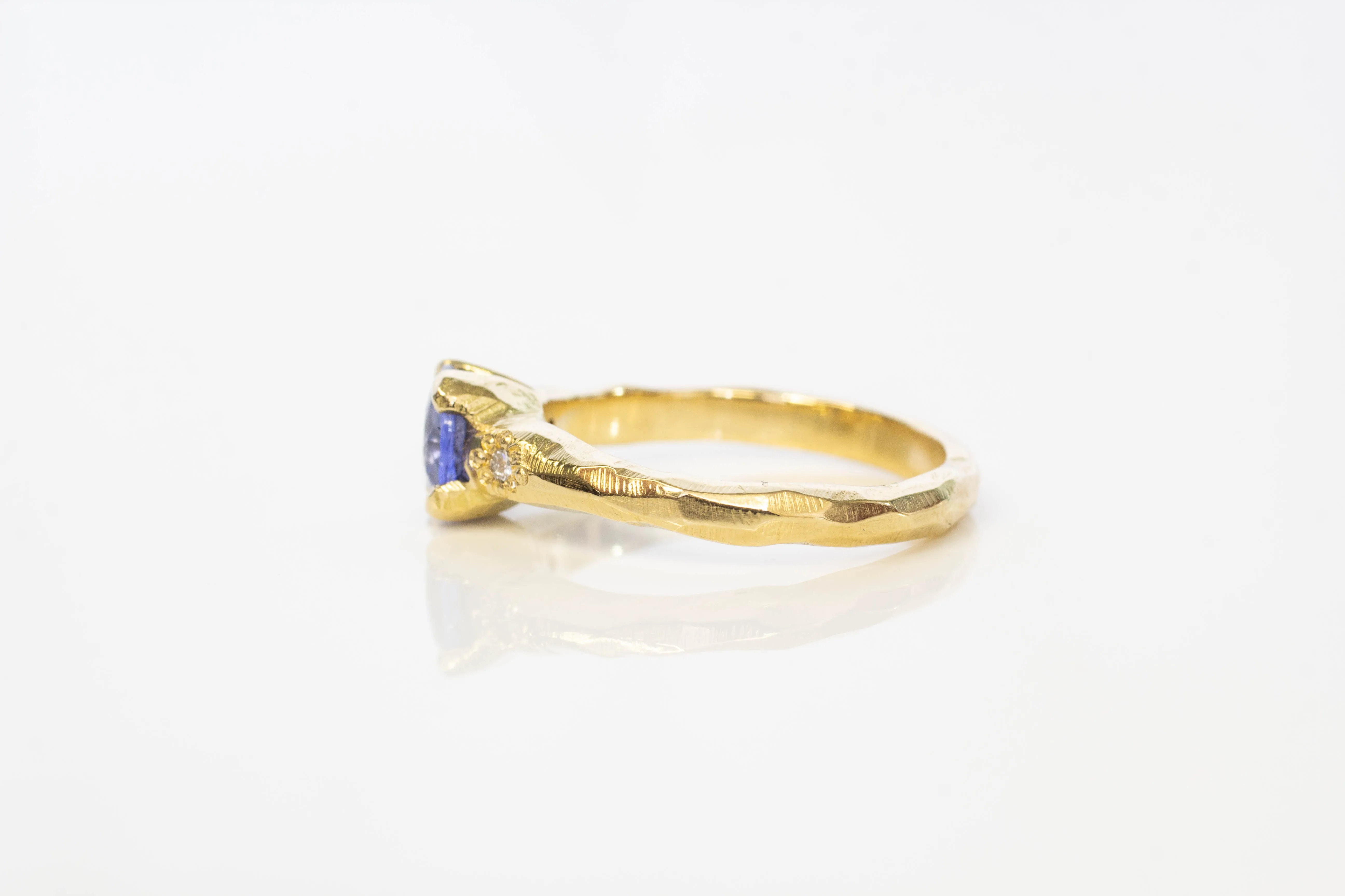 Mira Ring - 18ct Yellow Gold with Ceylon Sapphire sold by Sophie Divett Jewelry product image thumbnail 4