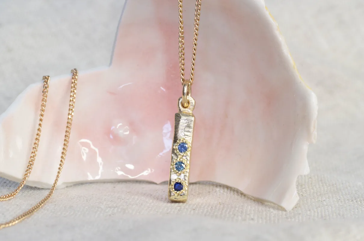 Pillar Pendant - Yellow Gold sold by Sophie Divett Jewelry