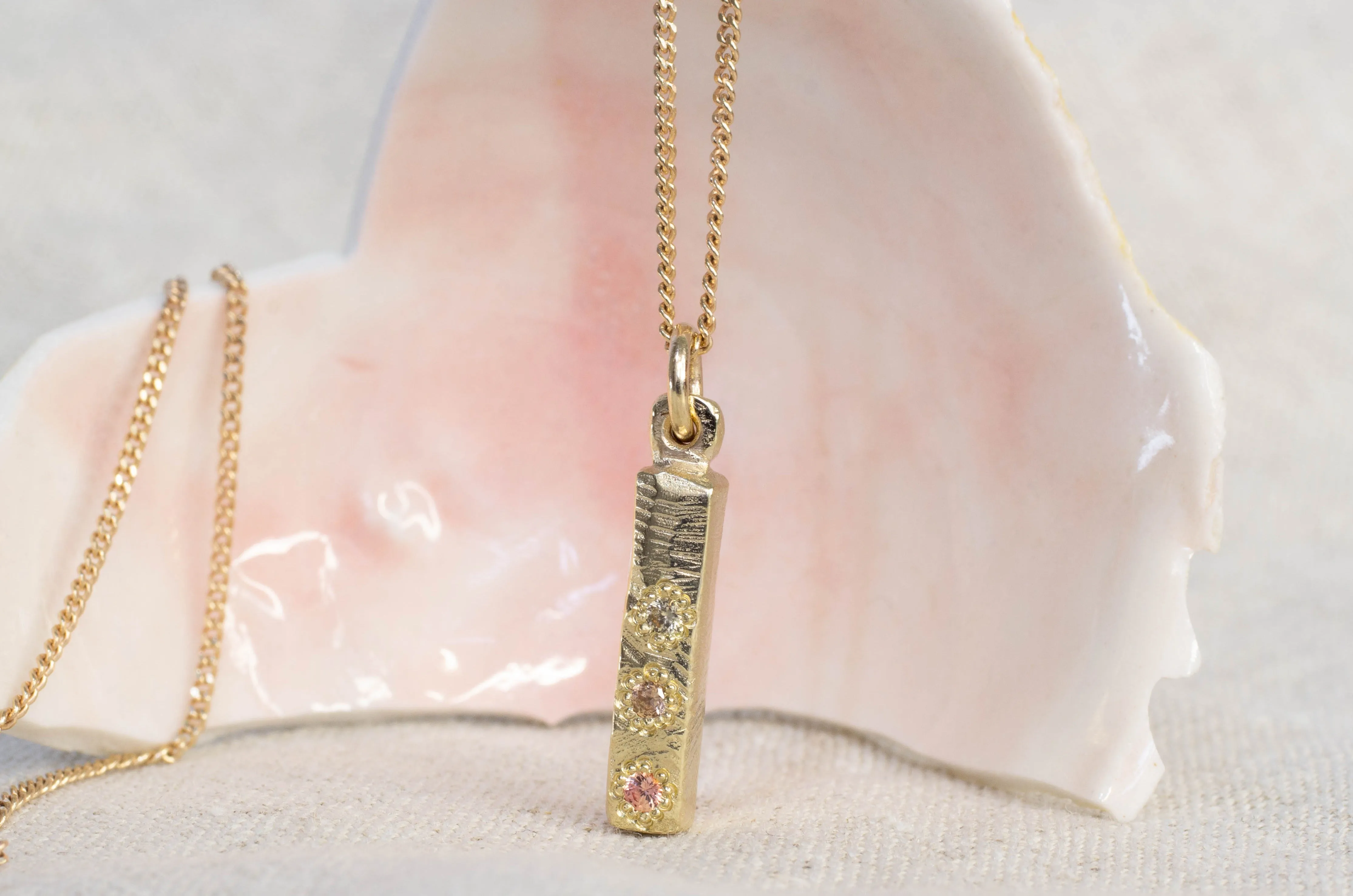 Pillar Pendant - Yellow Gold sold by Sophie Divett Jewelry product image thumbnail 3