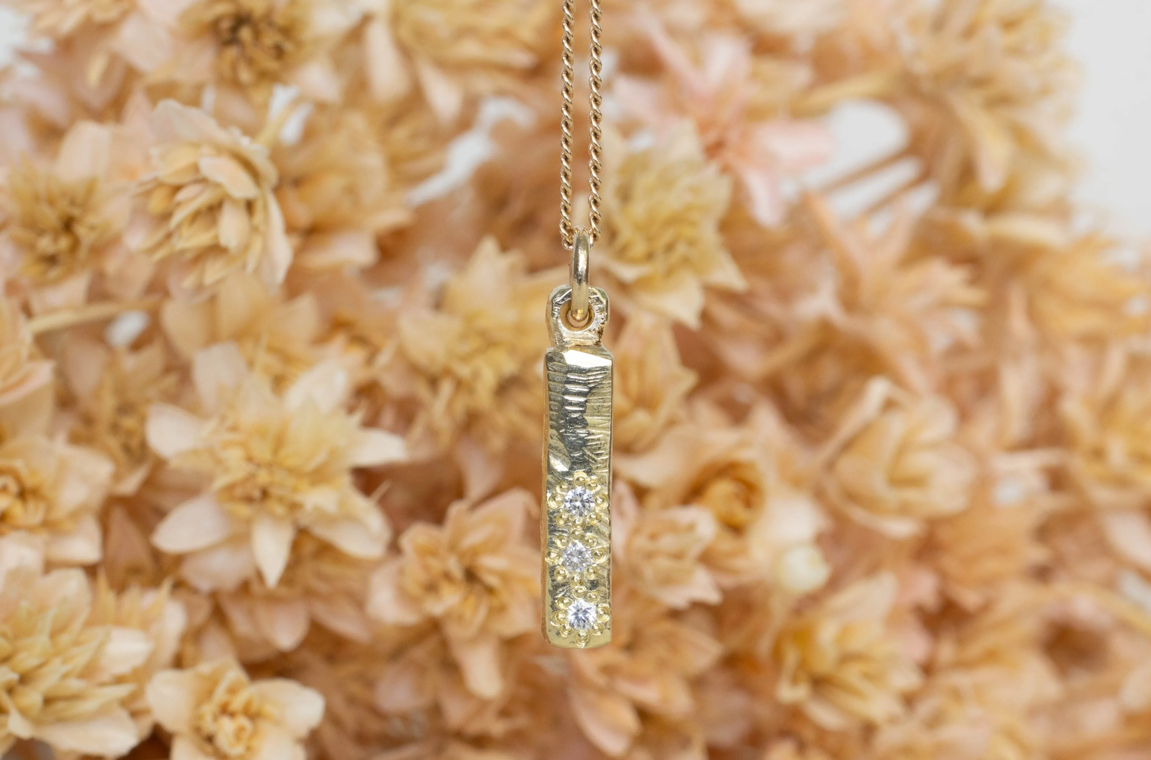 Pillar Pendant - Yellow Gold sold by Sophie Divett Jewelry product image thumbnail 4