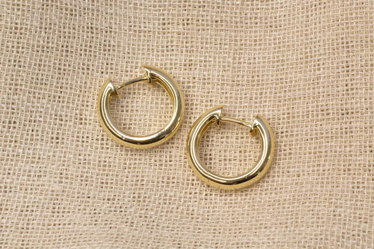 Huggie Earrings - 11x3mm - 9ct Yellow Gold sold by Sophie Divett Jewelry