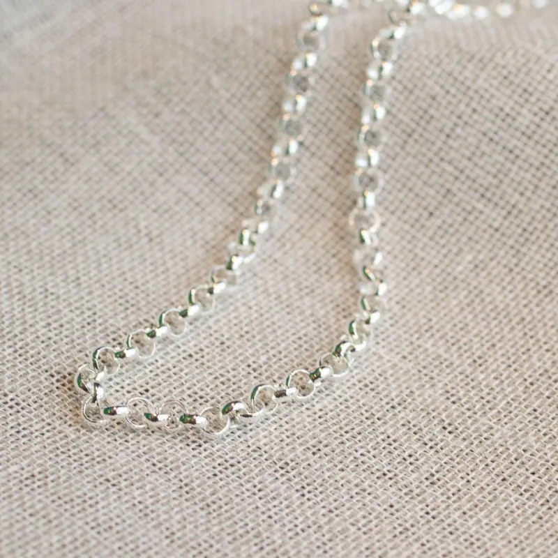 Round Belcher Chain - Sterling Silver sold by Sophie Divett Jewelry