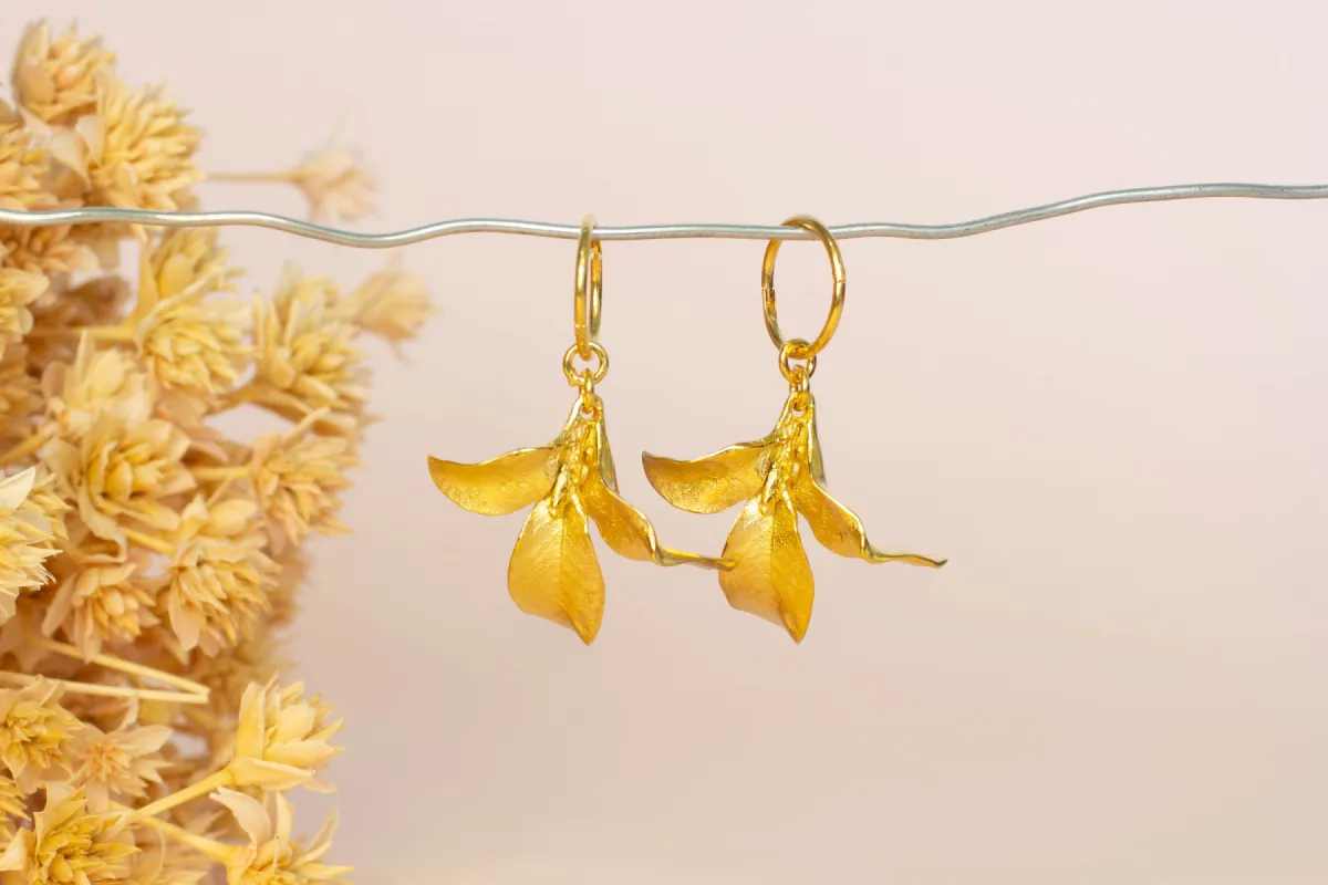 Waimea Hoop Earrings - Gold Plated sold by Sophie Divett Jewelry