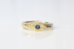 Hestia Ring - 9ct Yellow Gold with Blue-Yellow Parti Sapphire sold by Sophie Divett Jewelry