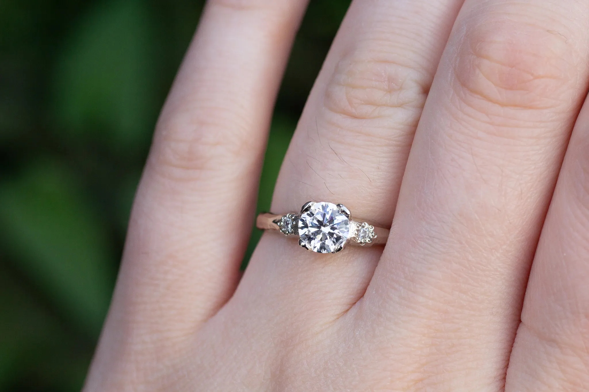 Mira Ring - 14ct White Gold with 0.85ct Lab Grown Diamond sold by Sophie Divett Jewelry product image thumbnail 4