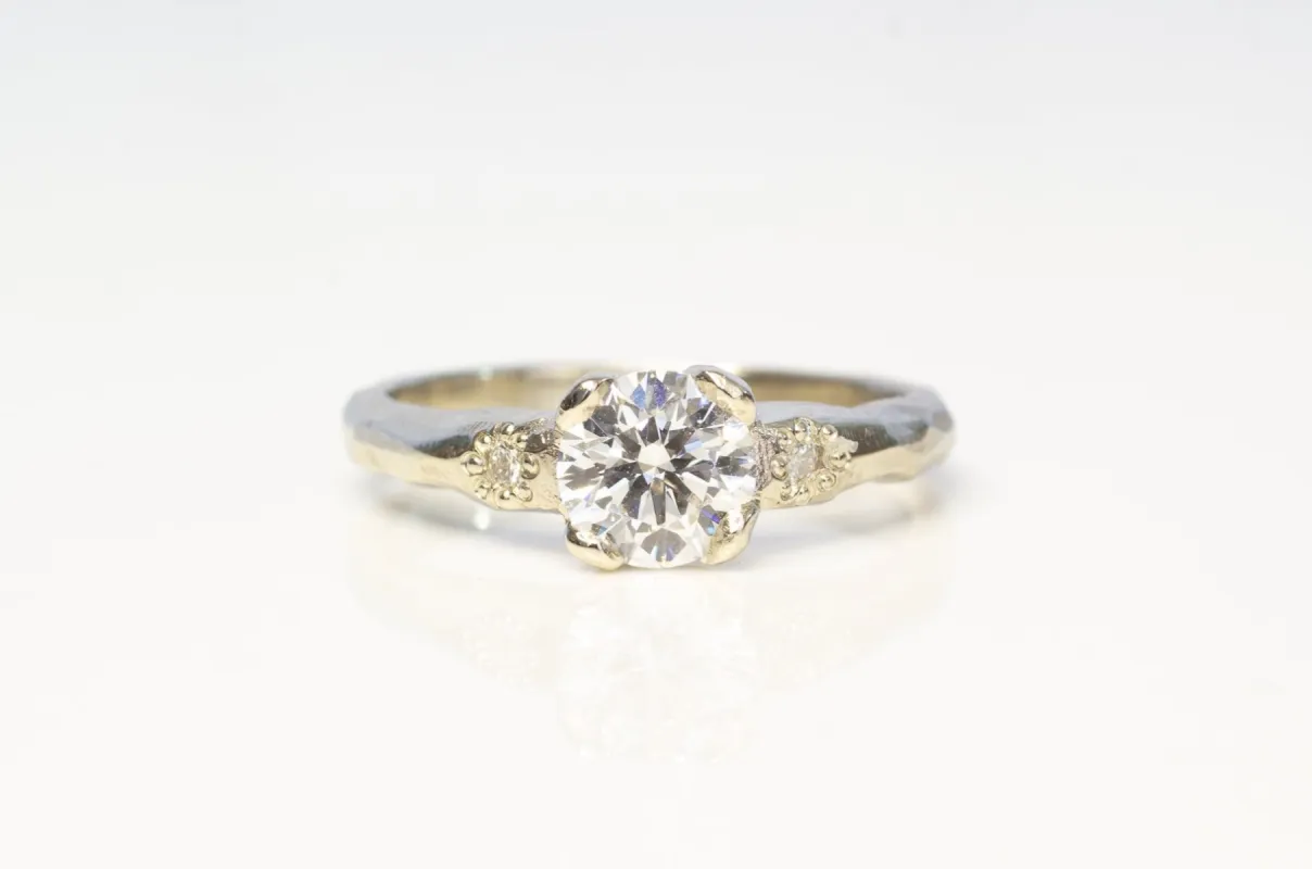 Mira Ring - 14ct White Gold with 0.85ct Lab Grown Diamond sold by Sophie Divett Jewelry