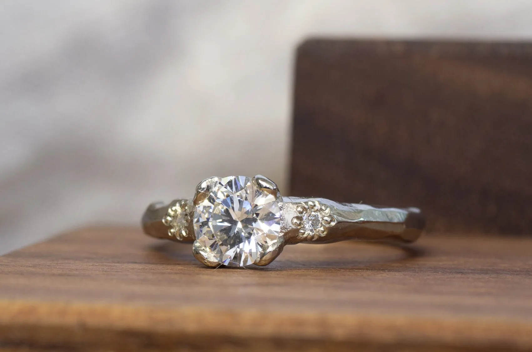 Mira Ring - 14ct White Gold with 0.85ct Lab Grown Diamond sold by Sophie Divett Jewelry product image thumbnail 2