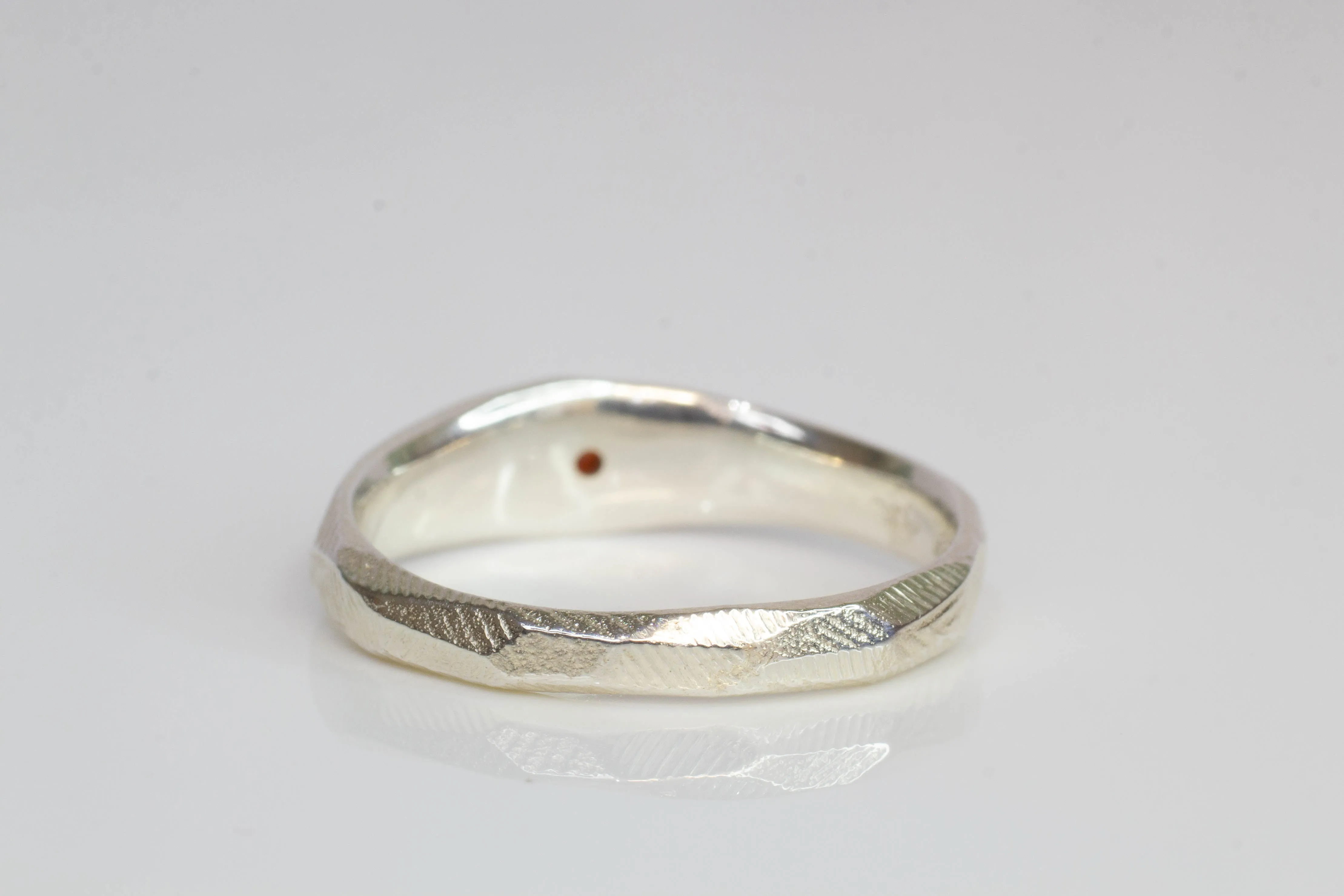 Hestia Ring - Sterling Silver with Garnet sold by Sophie Divett Jewelry product image thumbnail 5