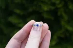 Artemis Ring - 9ct White Gold with Ceylon Sapphires sold by Sophie Divett Jewelry
