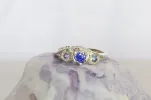 Artemis Ring - 9ct White Gold with Ceylon Sapphires sold by Sophie Divett Jewelry