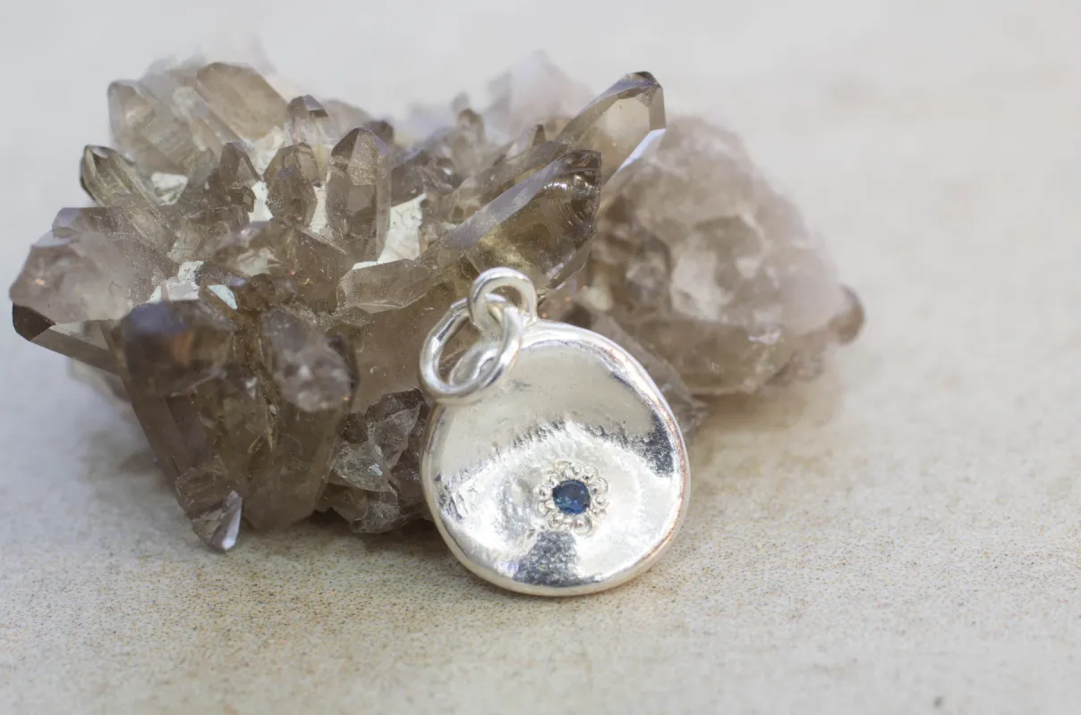 Water Drop Charm - Sterling Silver sold by Sophie Divett Jewelry