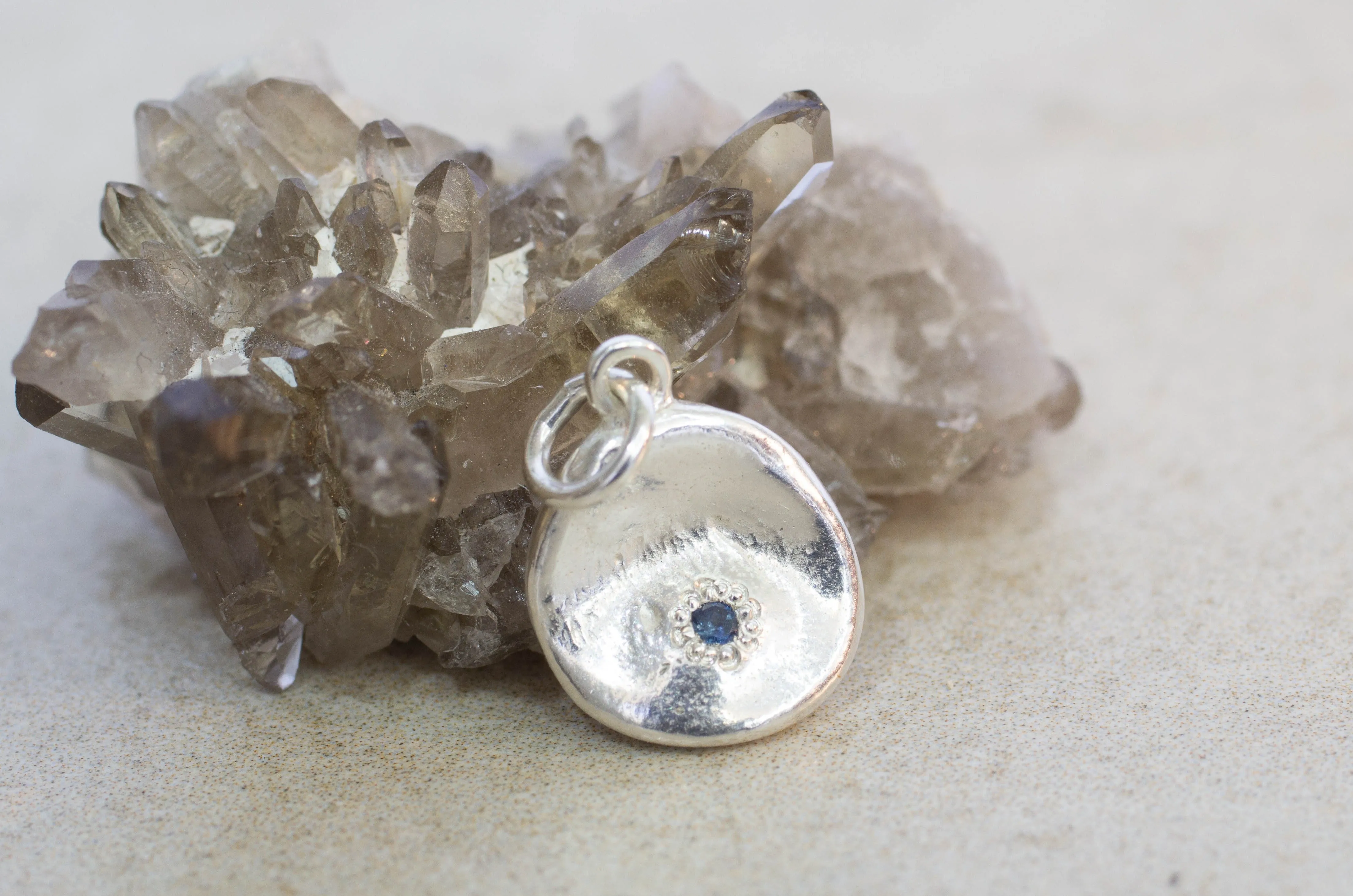 Water Drop Charm - Sterling Silver sold by Sophie Divett Jewelry