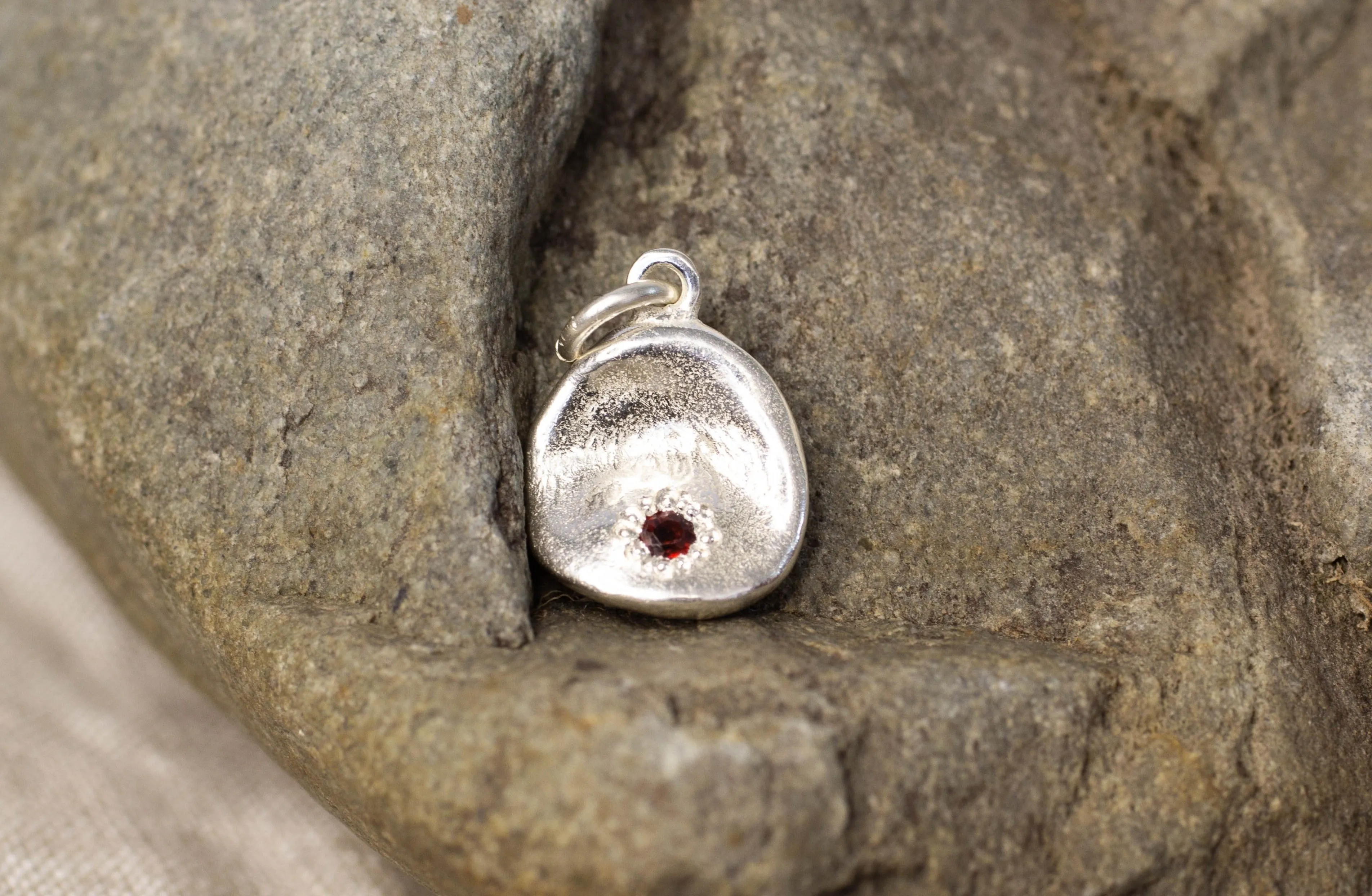 Water Drop Charm - Sterling Silver sold by Sophie Divett Jewelry product image thumbnail 4
