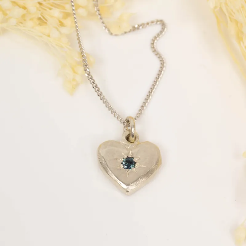 Heart Pendant - White Gold sold by Sophie Divett Jewelry