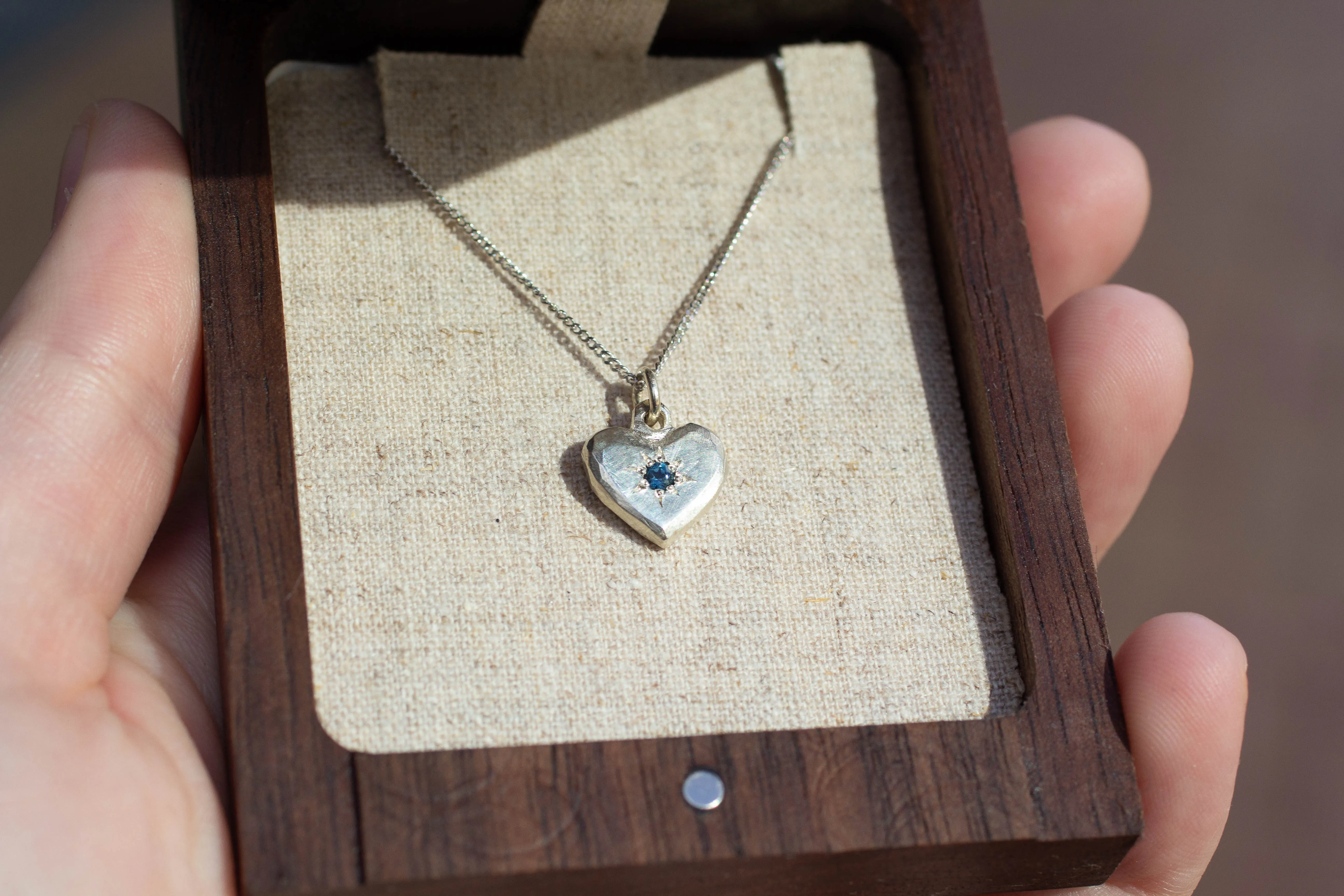 Heart Pendant - White Gold sold by Sophie Divett Jewelry product image thumbnail 2