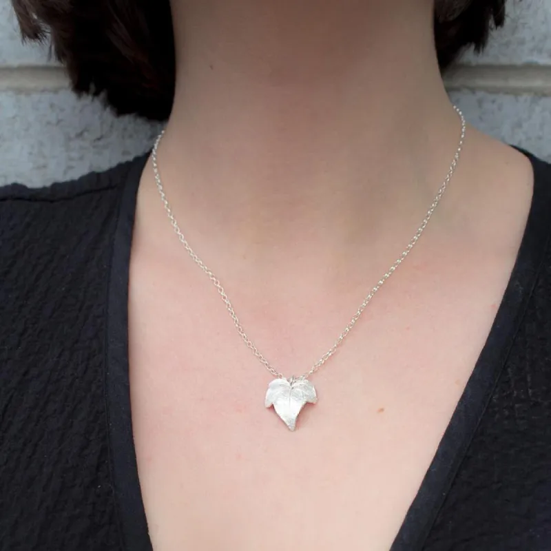 Ivy Leaf Pendant - Sterling Silver sold by Sophie Divett Jewelry