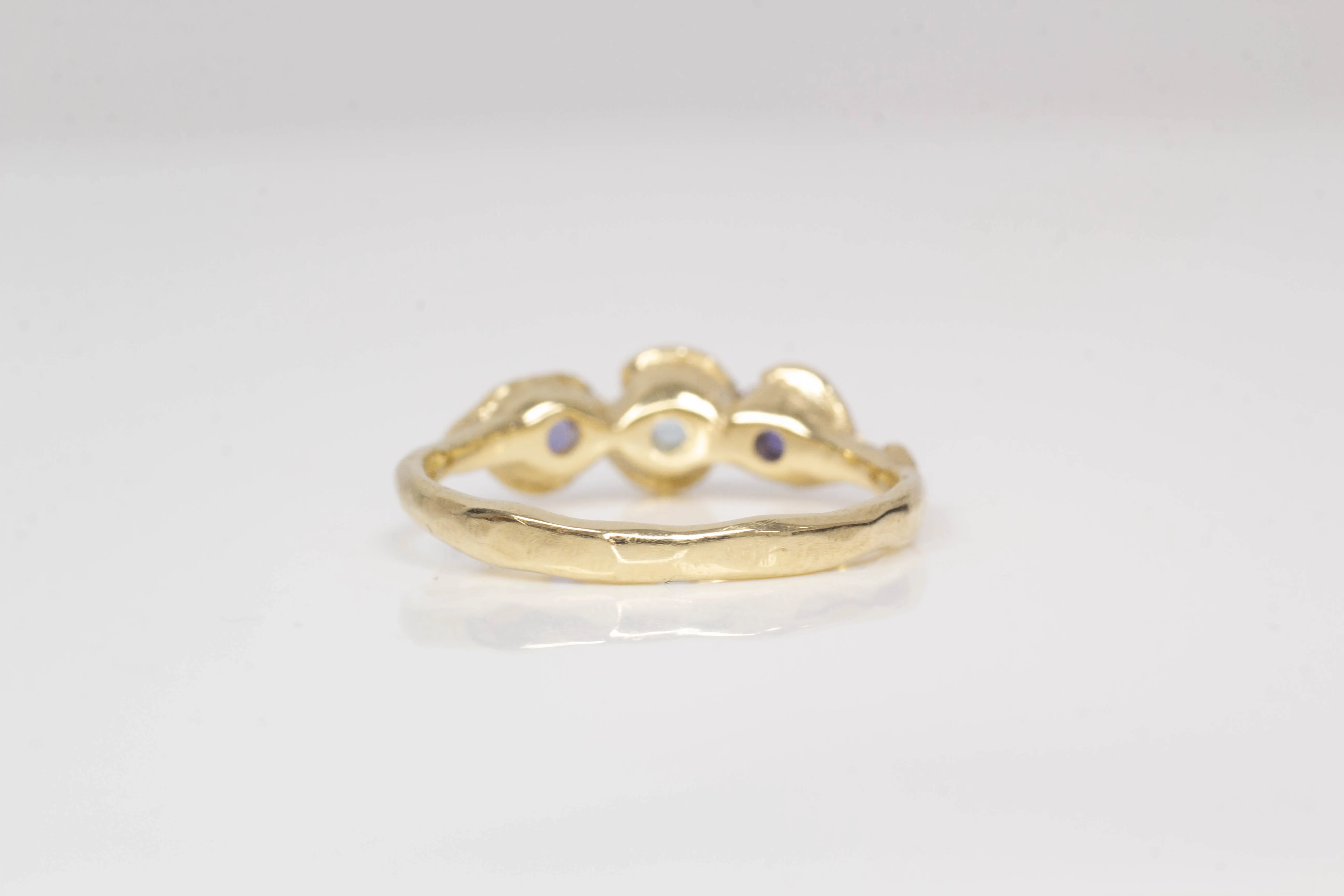 Laurel Ring - Yellow Gold with Aquamarine and Iolites sold by Sophie Divett Jewelry product image thumbnail 5