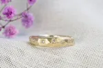 Hestia Ring - Gold with White Recycled Diamonds sold by Sophie Divett Jewelry