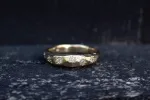 Hestia Ring - Gold with White Recycled Diamonds sold by Sophie Divett Jewelry