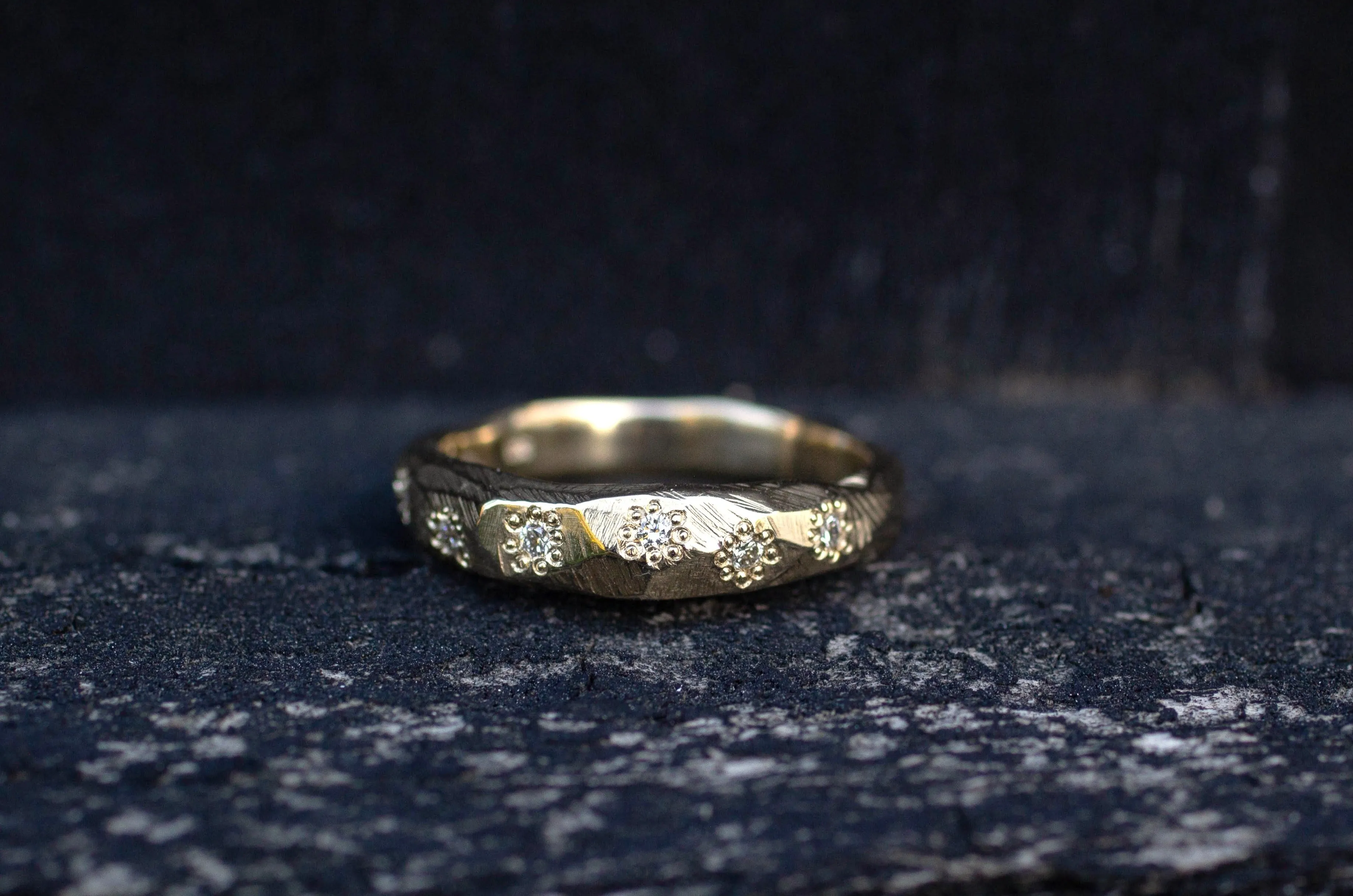Hestia Ring - Gold with White Recycled Diamonds sold by Sophie Divett Jewelry product image thumbnail 5
