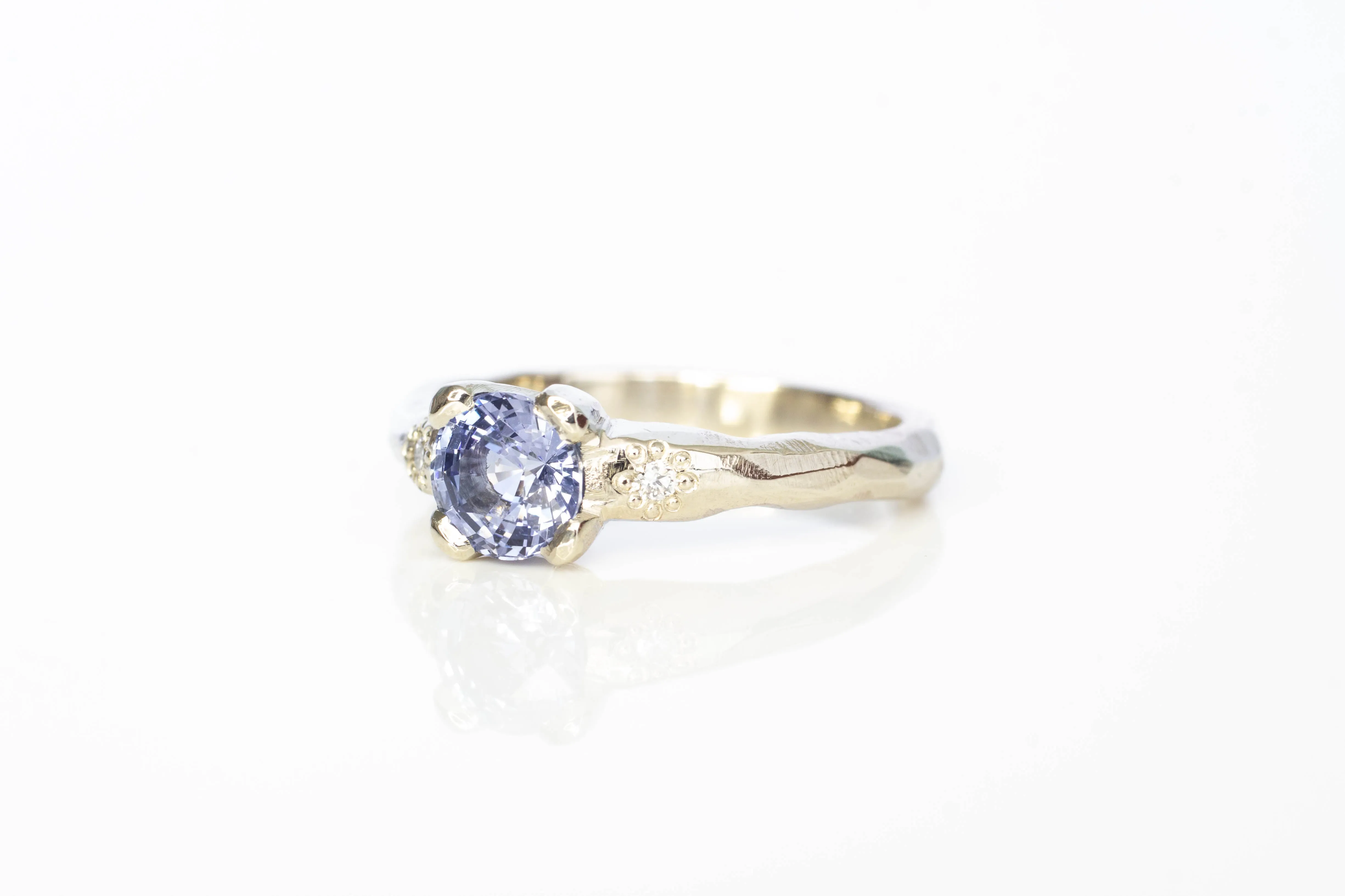 Mira Ring - 14ct White Gold with 1.04ct Ceylon Sapphire sold by Sophie Divett Jewelry product image thumbnail 5