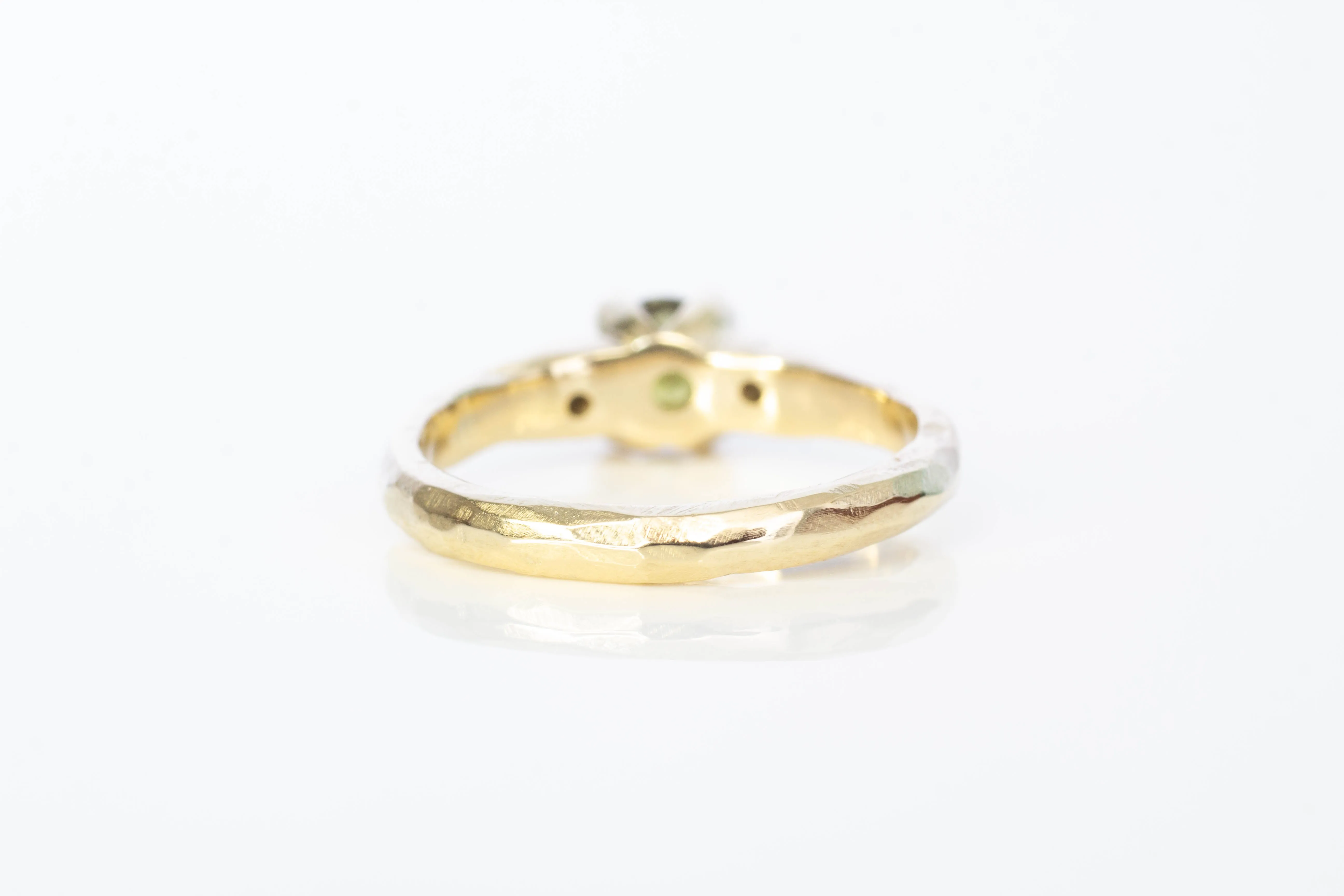 Mira Ring - 9ct Yellow Gold with 5.75mm Green Sapphire sold by Sophie Divett Jewelry product image thumbnail 5