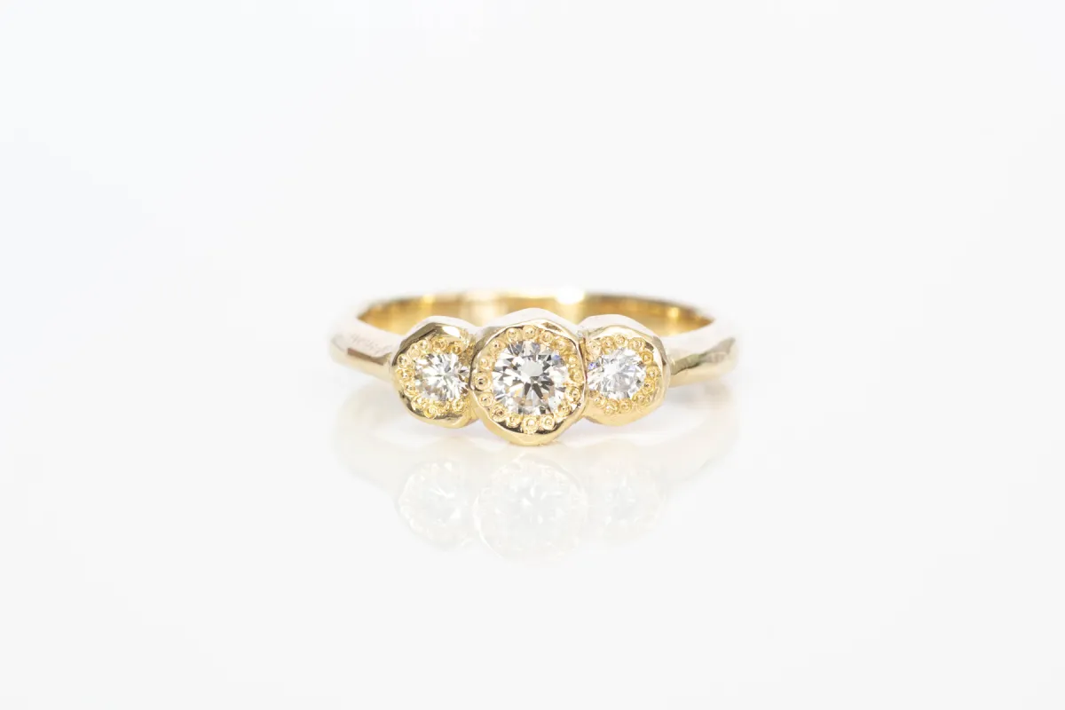 Torci Ring - 9ct Yellow Gold with Diamonds sold by Sophie Divett Jewelry
