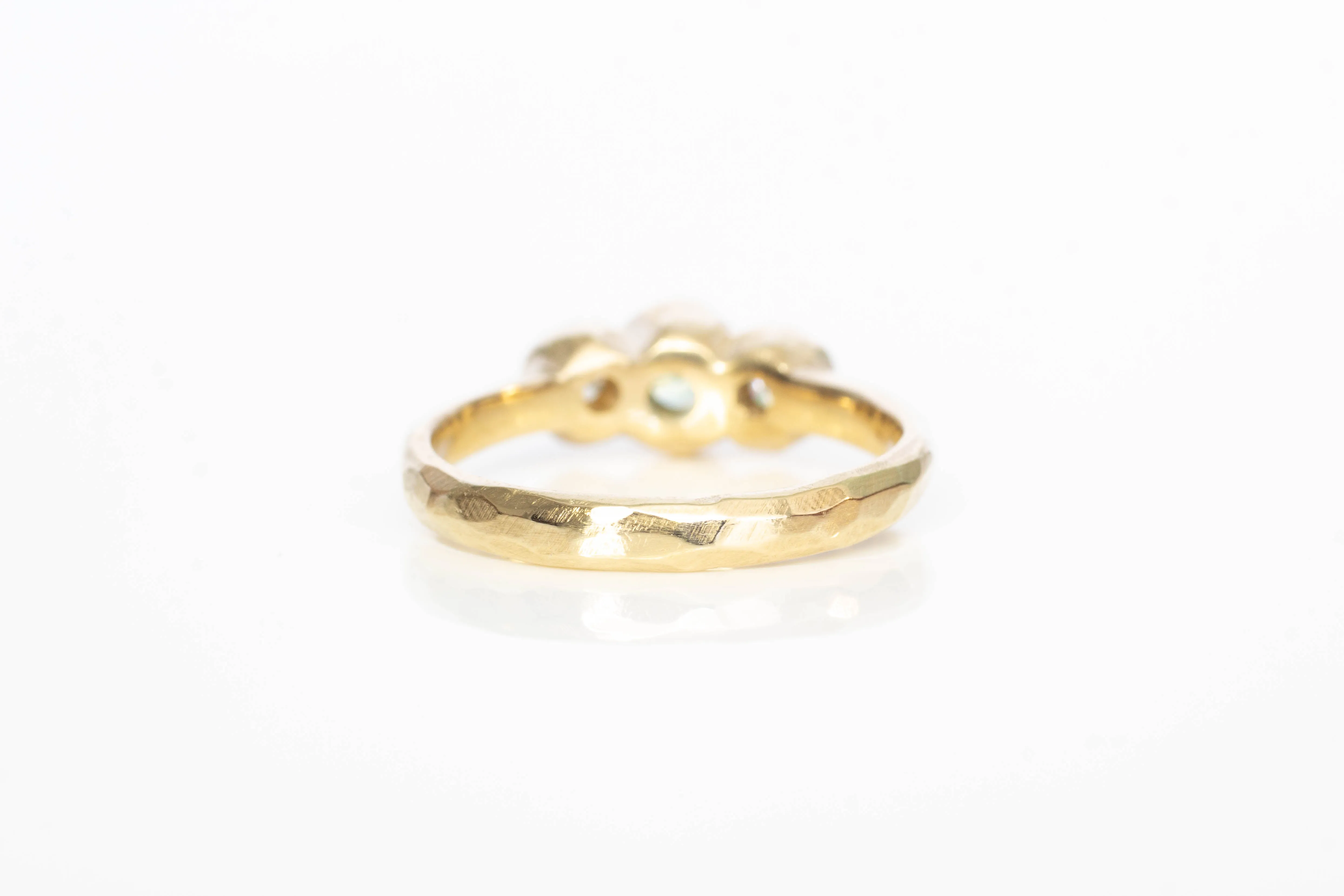 Torci Ring - 9ct Yellow Gold with Green Sapphire and Diamonds sold by Sophie Divett Jewelry product image thumbnail 5