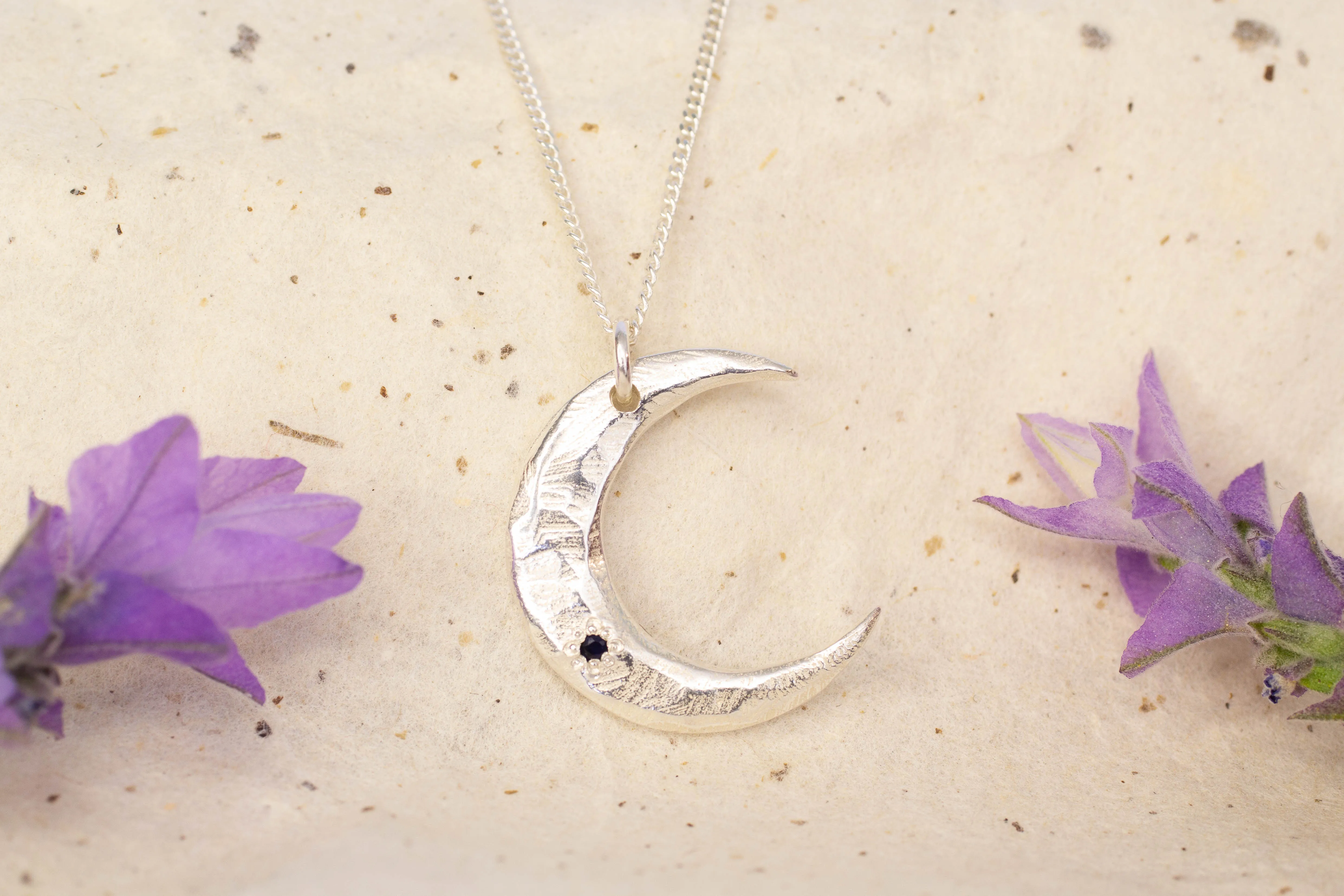 Moon Pendant - Sterling Silver sold by Sophie Divett Jewelry product image thumbnail 4