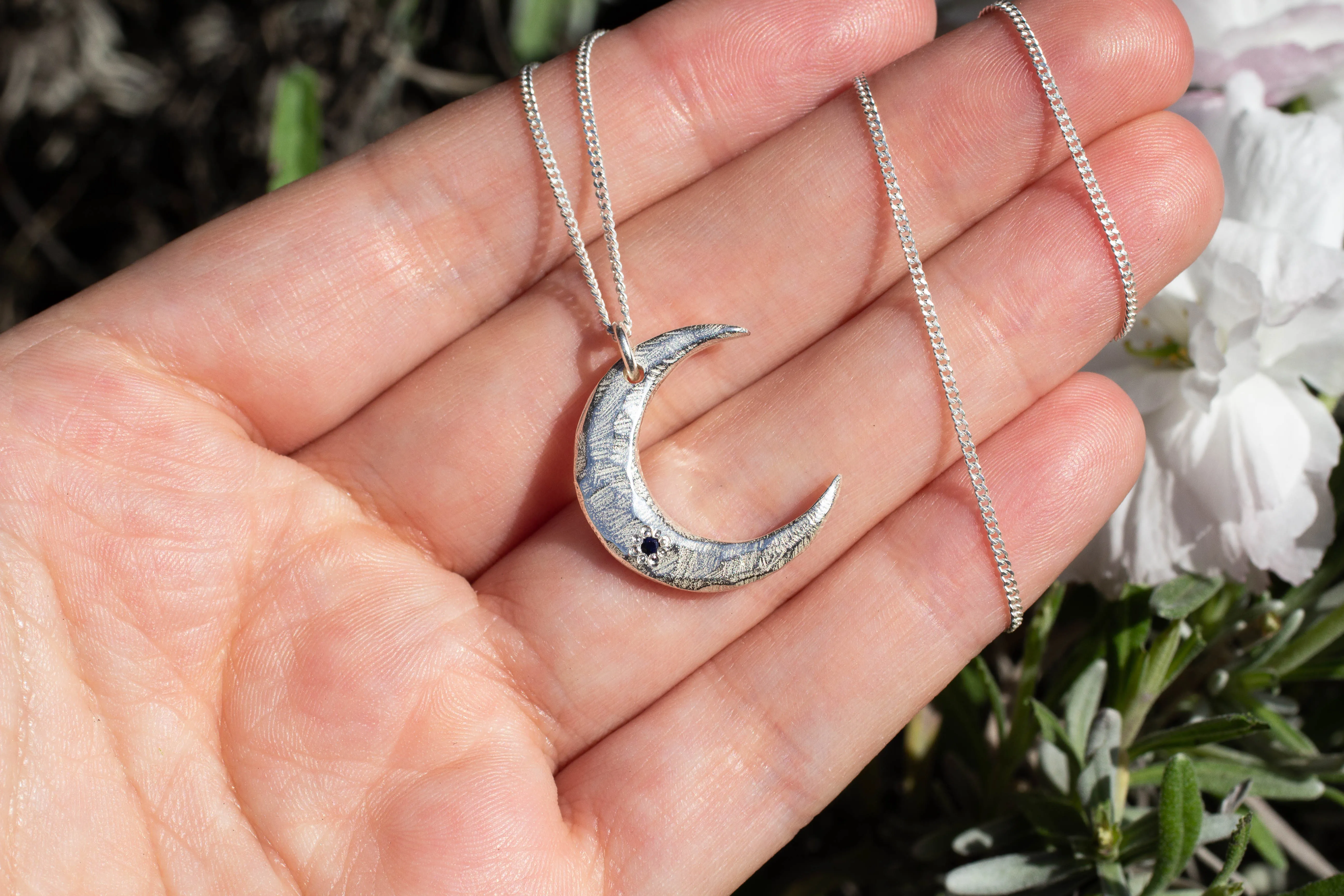 Moon Pendant - Sterling Silver sold by Sophie Divett Jewelry product image thumbnail 2
