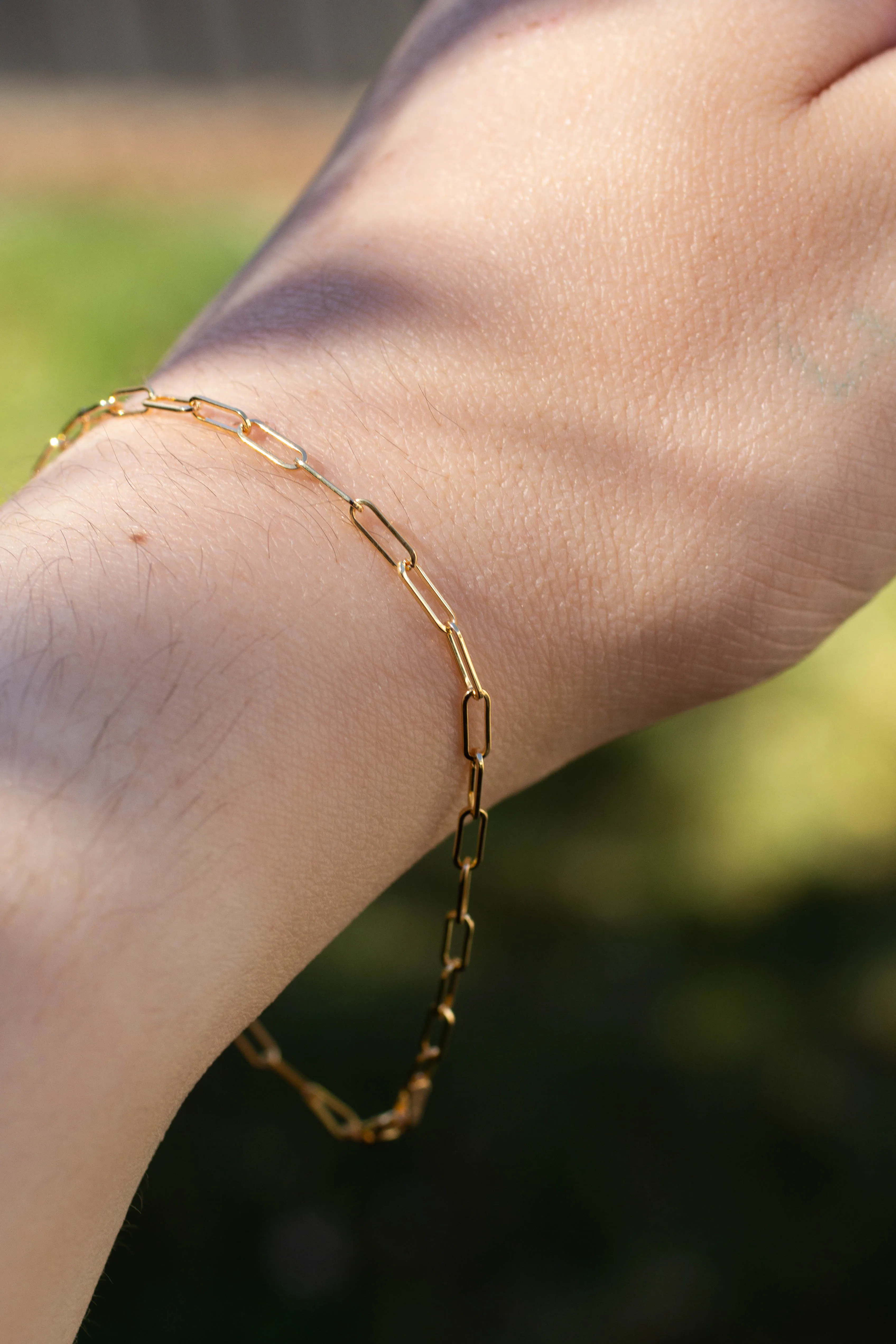 Paperclip Bracelet Chain - Small - 9ct Yellow Gold sold by Sophie Divett Jewelry product image thumbnail 4