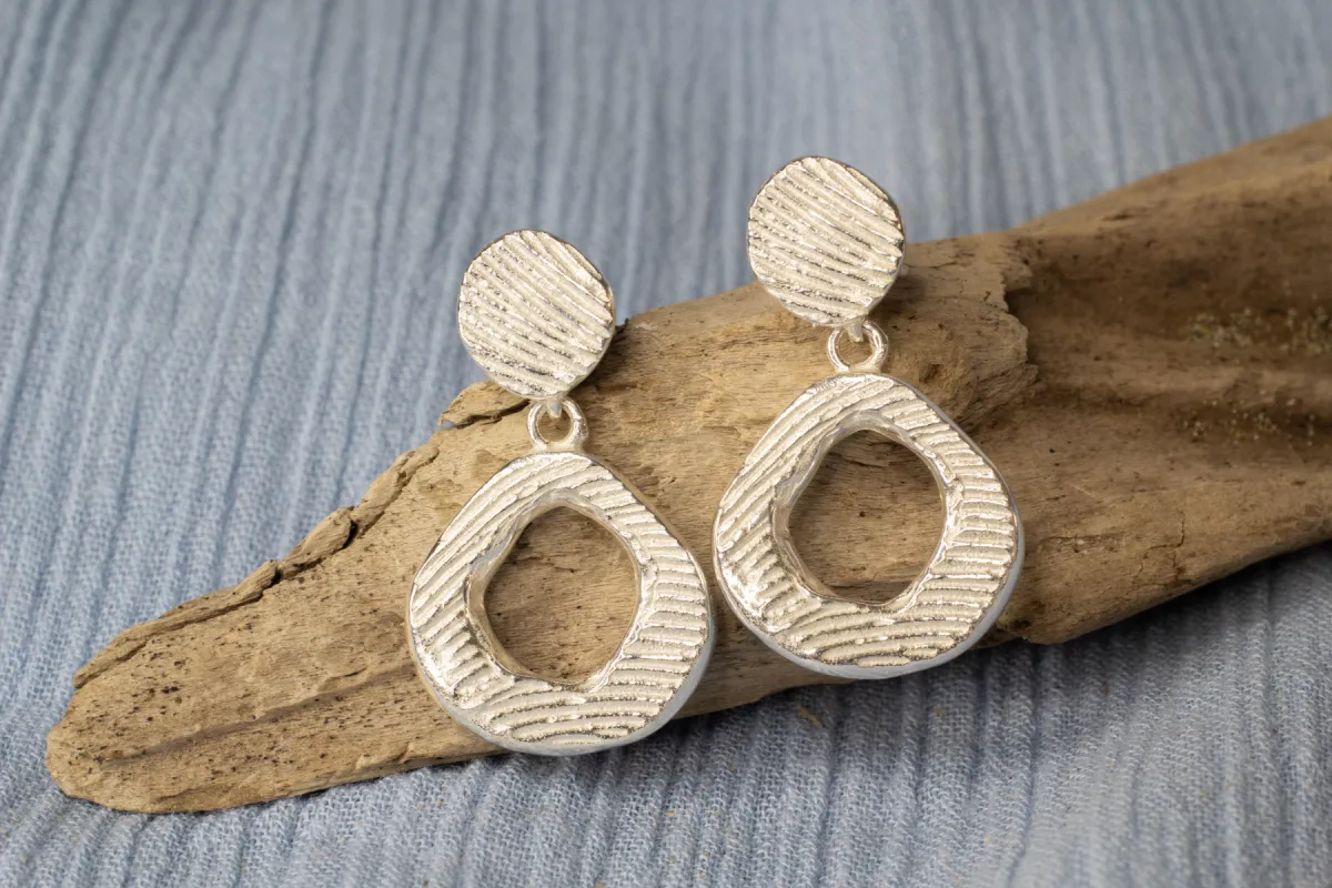 Tidepool Earrings - Sterling Silver sold by Sophie Divett Jewelry