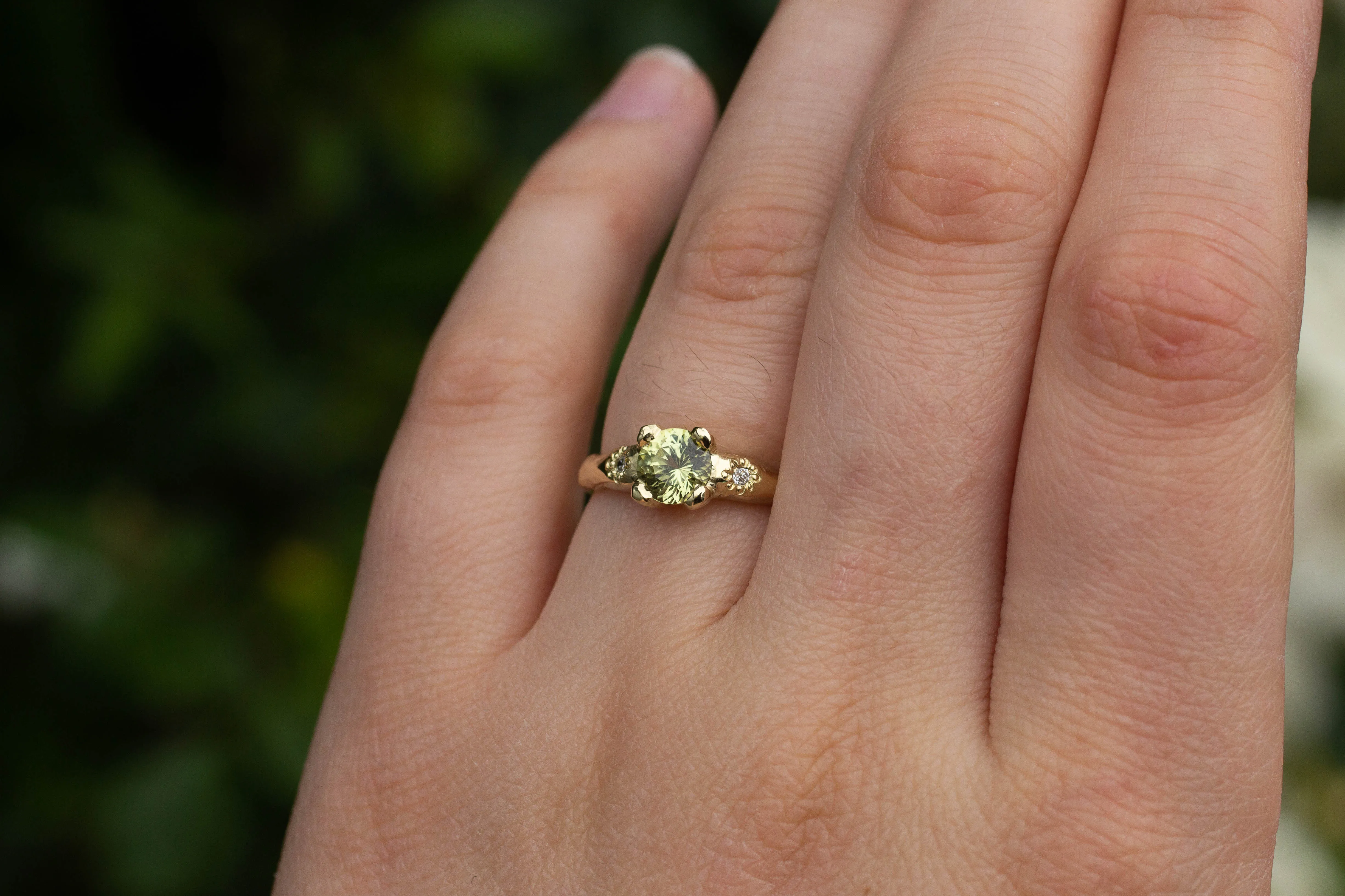 Mira Ring - 14ct Yellow Gold with 5.6mm Yellow Sapphire sold by Sophie Divett Jewelry product image thumbnail 3