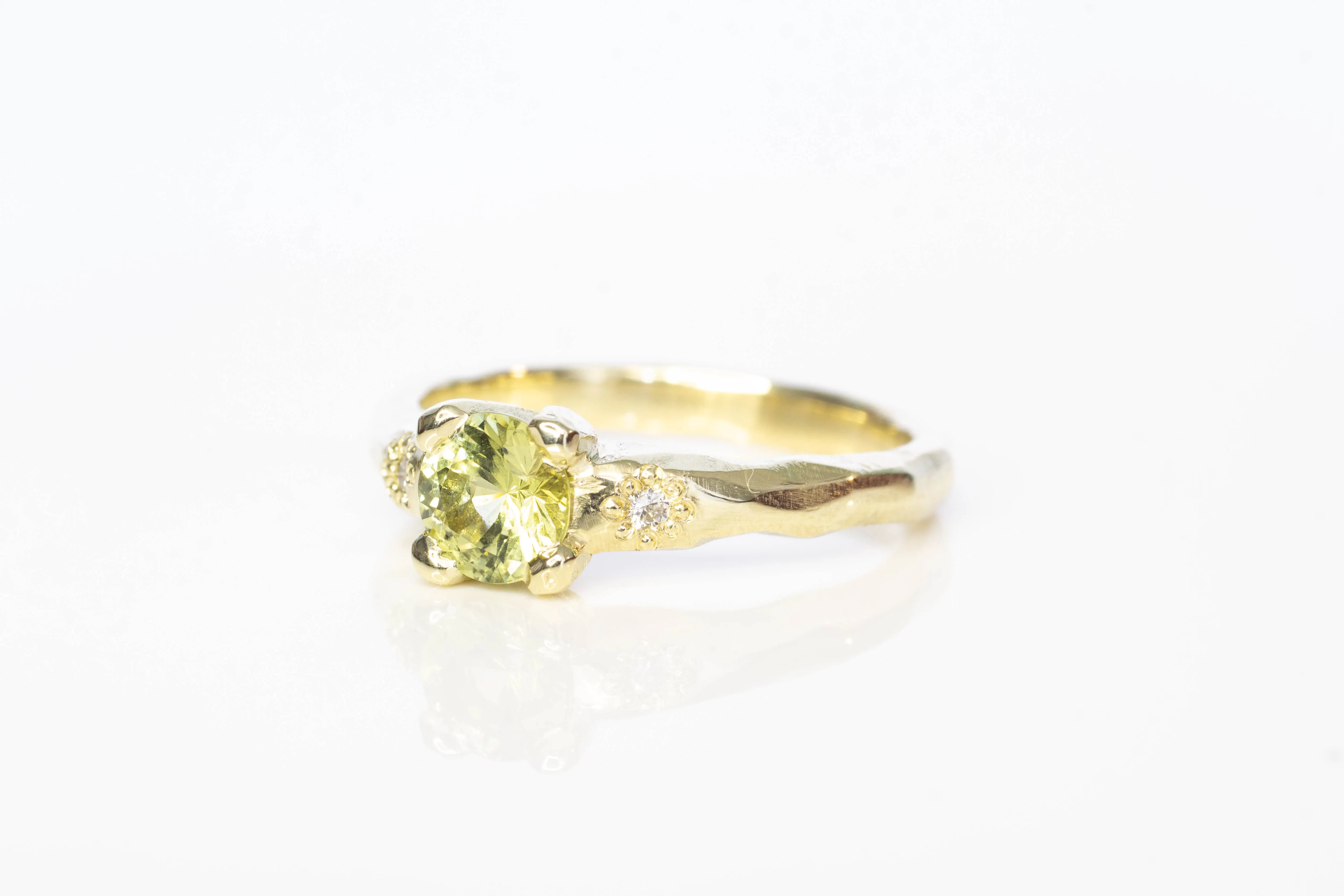 Mira Ring - 14ct Yellow Gold with 5.6mm Yellow Sapphire sold by Sophie Divett Jewelry product image thumbnail 4
