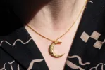 Moon Pendant - Gold Plated sold by Sophie Divett Jewelry