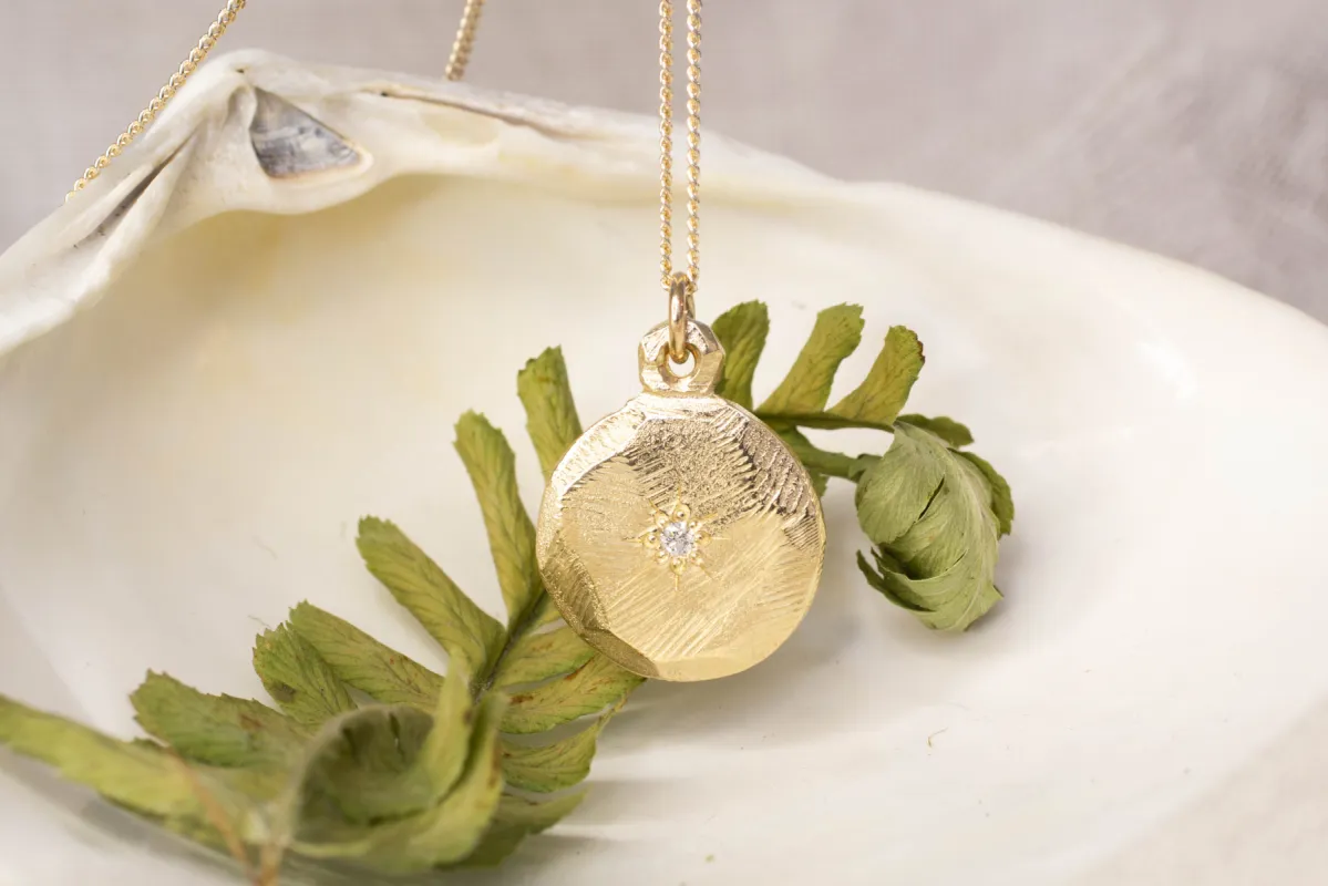 Io Pendant - Yellow Gold sold by Sophie Divett Jewelry