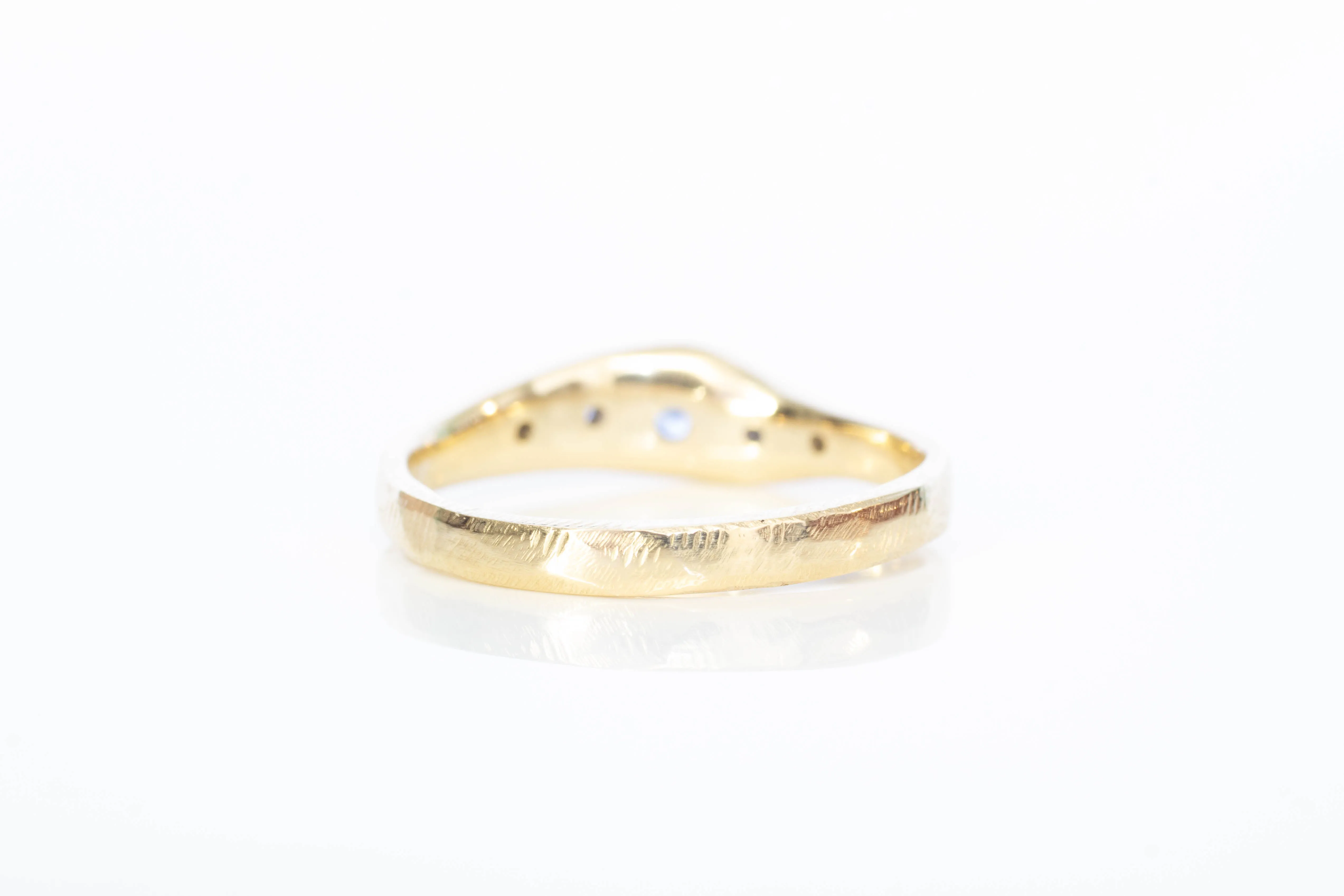 Seafoam Ring - 9ct Yellow Gold with Ceylon Sapphires sold by Sophie Divett Jewelry product image thumbnail 5