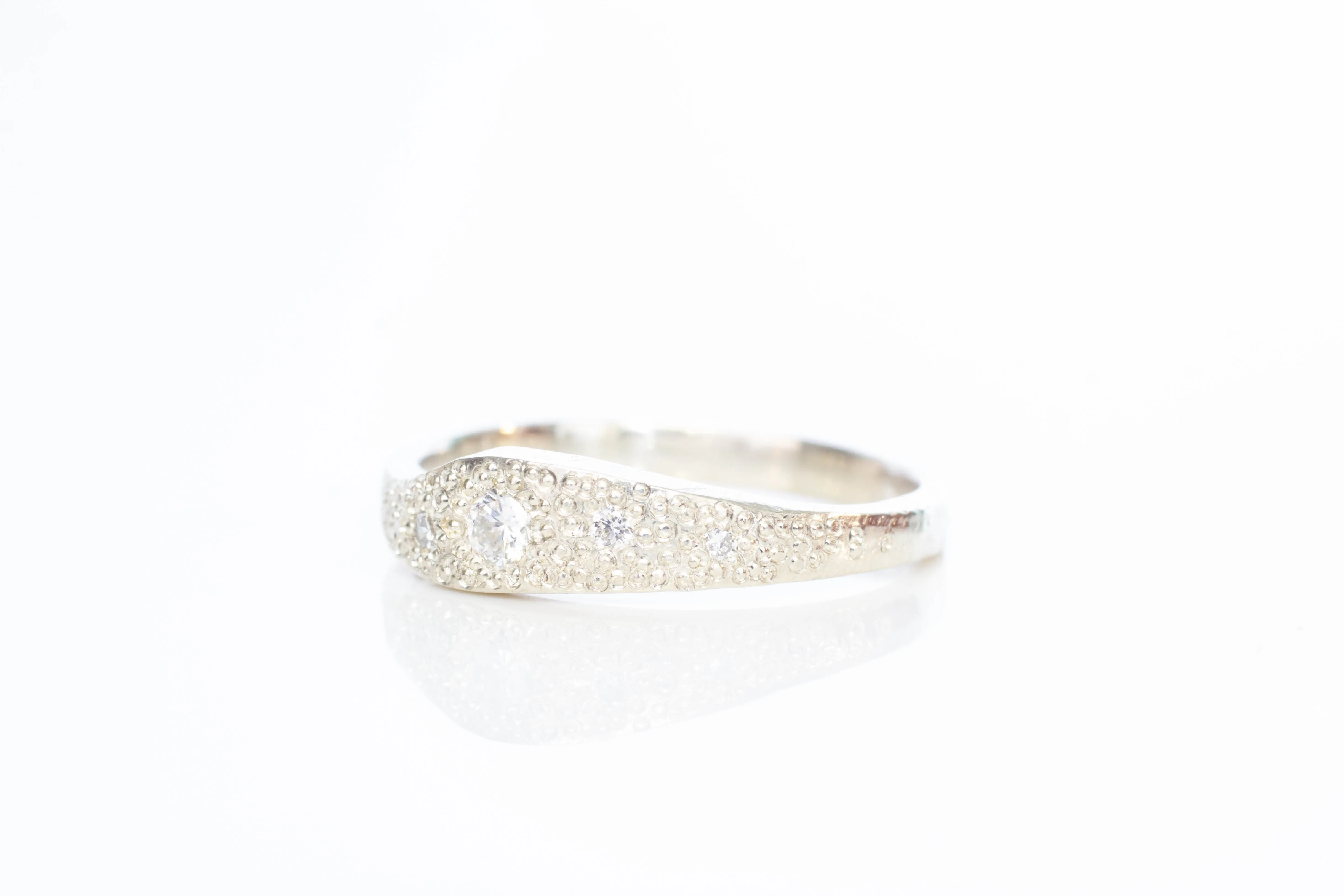 Seafoam Ring - 9ct White Gold with Lab Diamonds sold by Sophie Divett Jewelry product image thumbnail 4