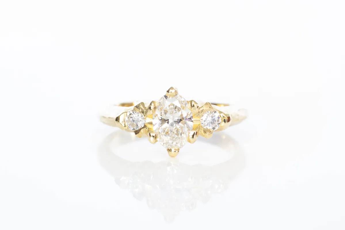 Helios Ring - 18ct Yellow Gold with Lab Diamonds sold by Sophie Divett Jewelry