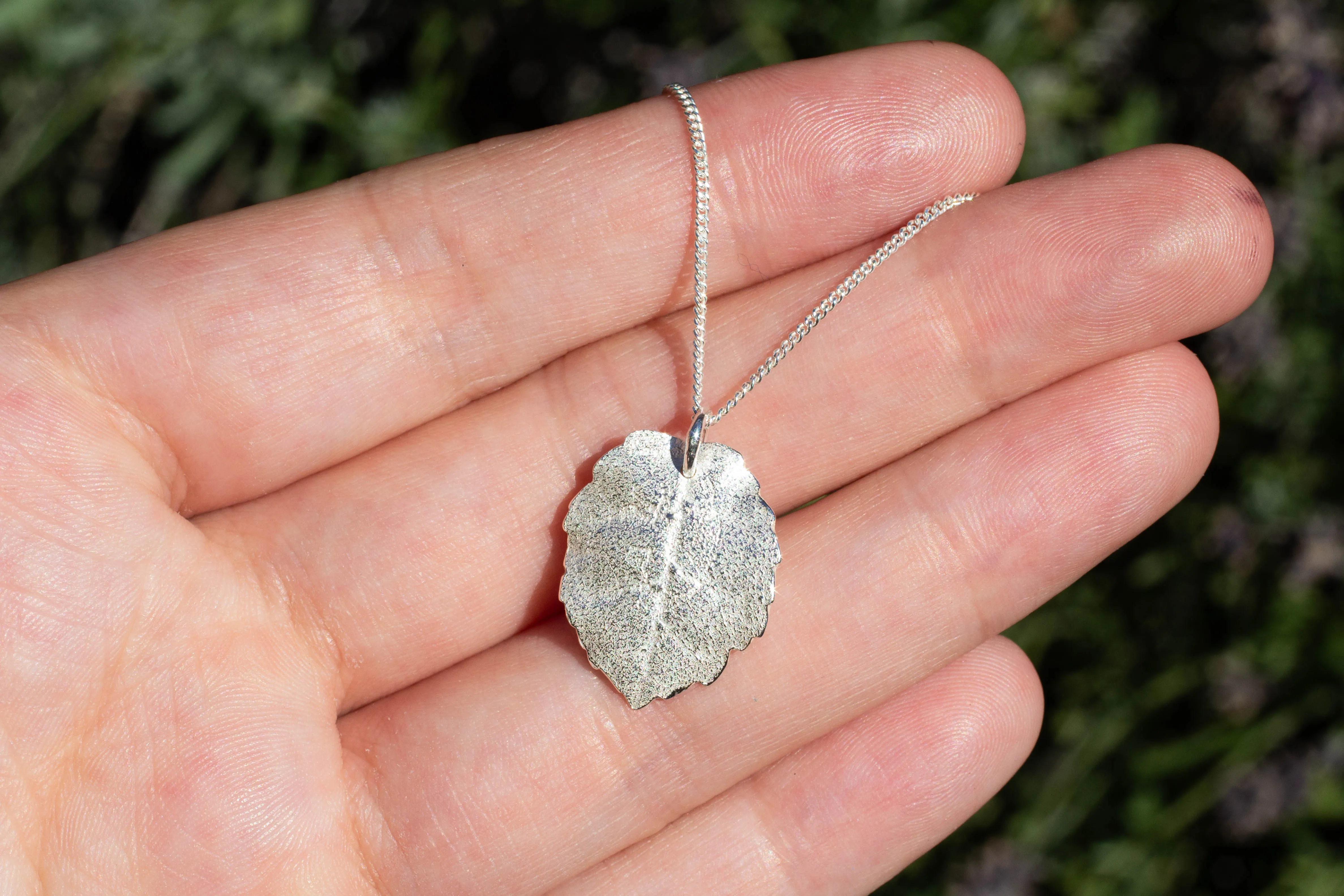 Autumn Leaf Pendant - Sterling Silver sold by Sophie Divett Jewelry product image thumbnail 2
