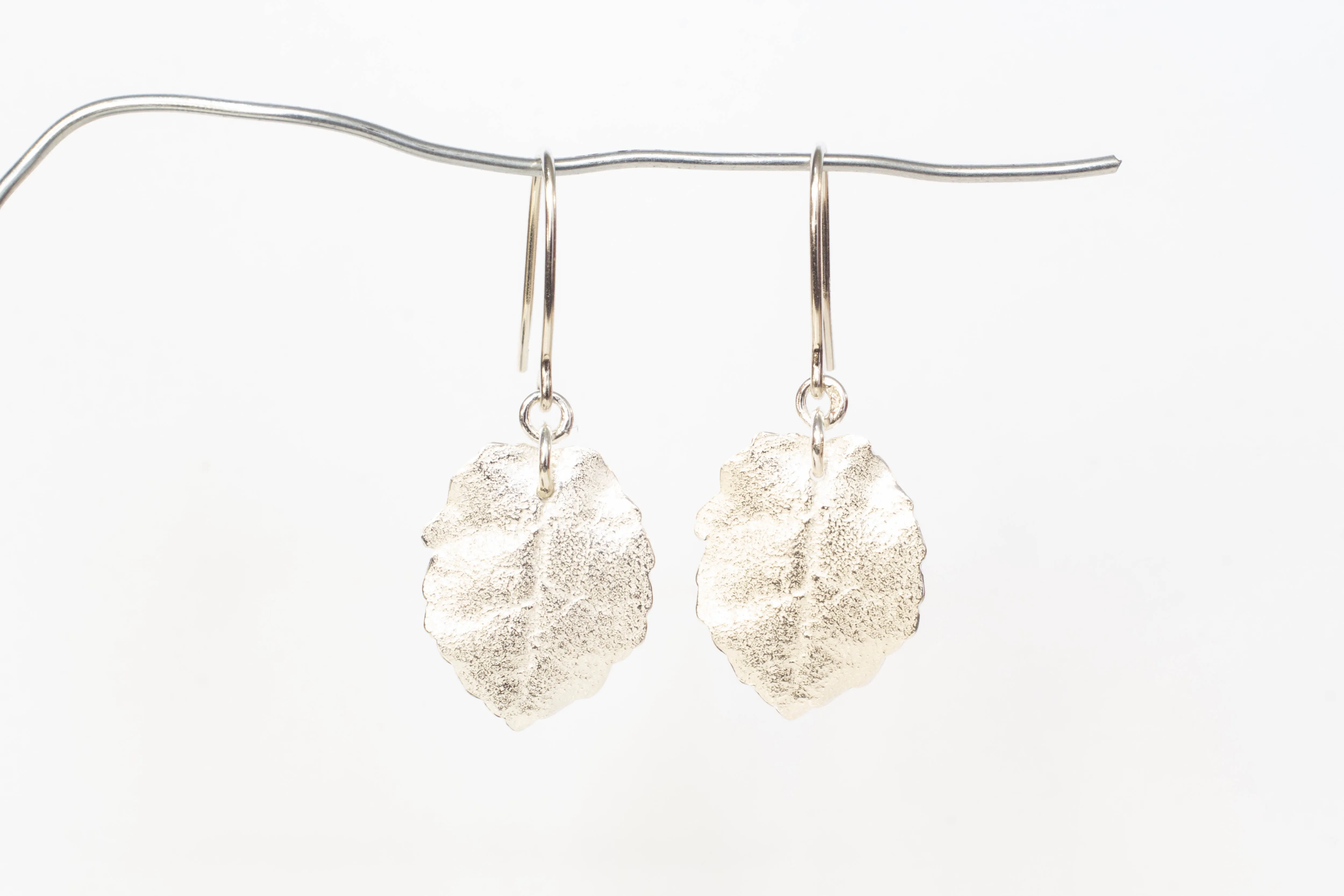 Autumn Leaf Earrings - Sterling Silver sold by Sophie Divett Jewelry product image thumbnail 4