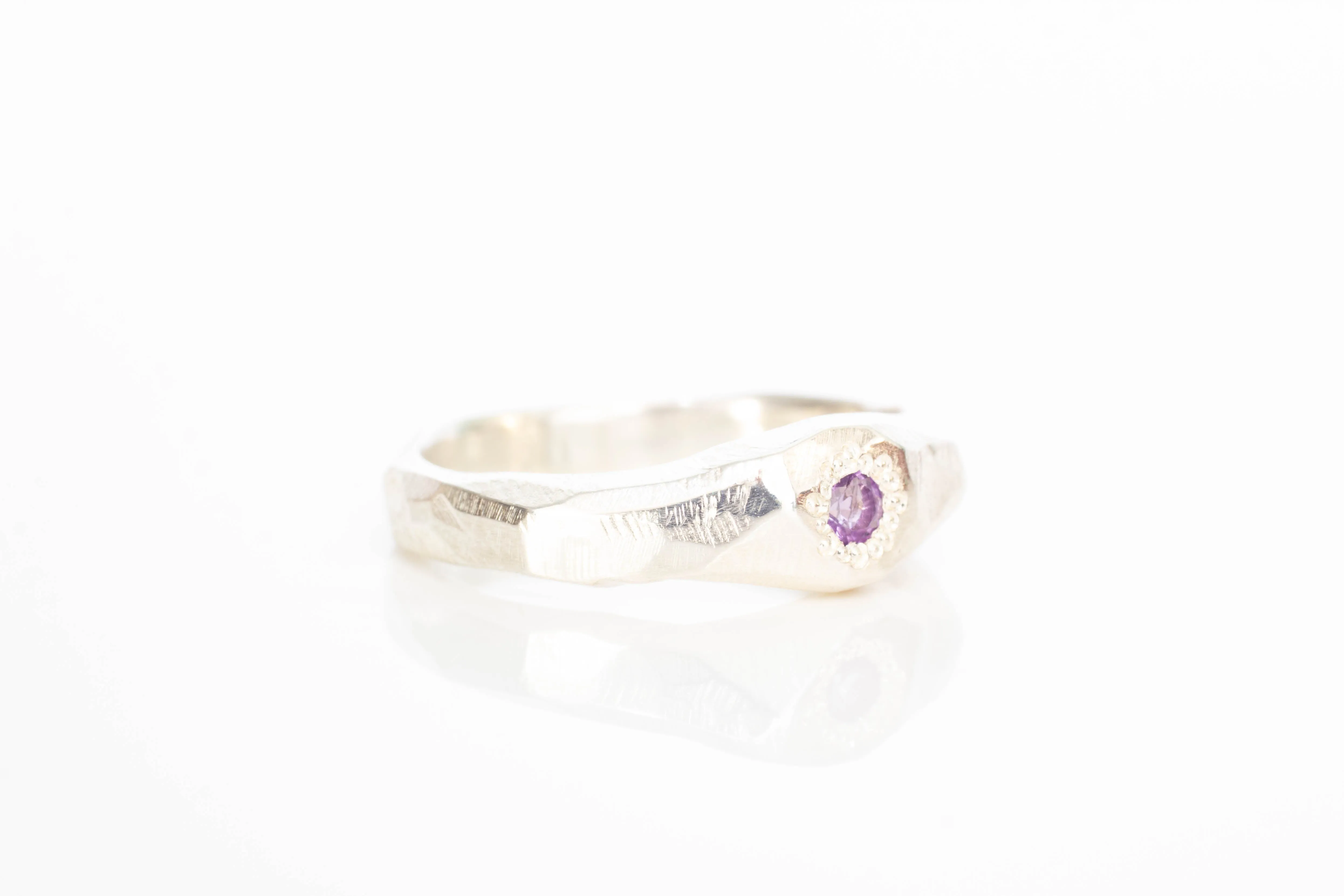 Hestia Ring - Sterling Silver with Amethyst sold by Sophie Divett Jewelry product image thumbnail 4