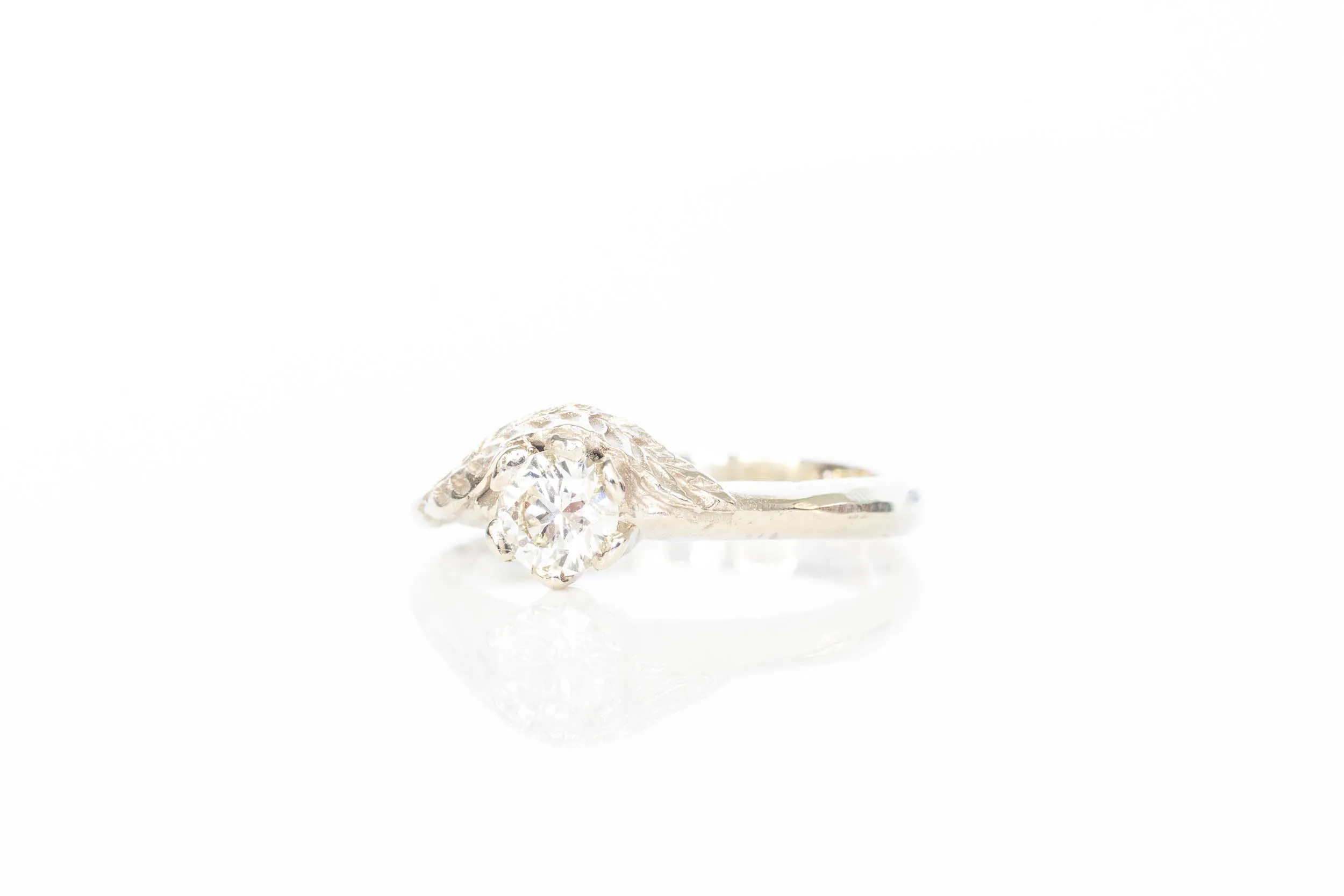 Cybele Ring - 14ct White Gold with Lab Diamond sold by Sophie Divett Jewelry product image thumbnail 5