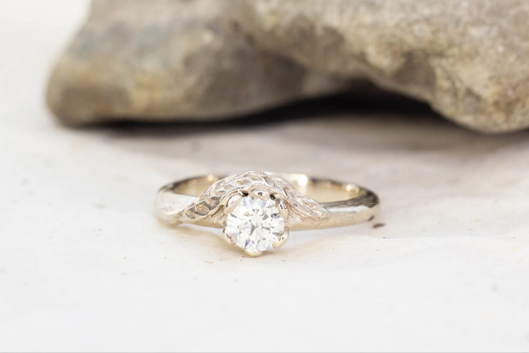 Cybele Ring - 14ct White Gold with Lab Diamond sold by Sophie Divett Jewelry product image thumbnail 2