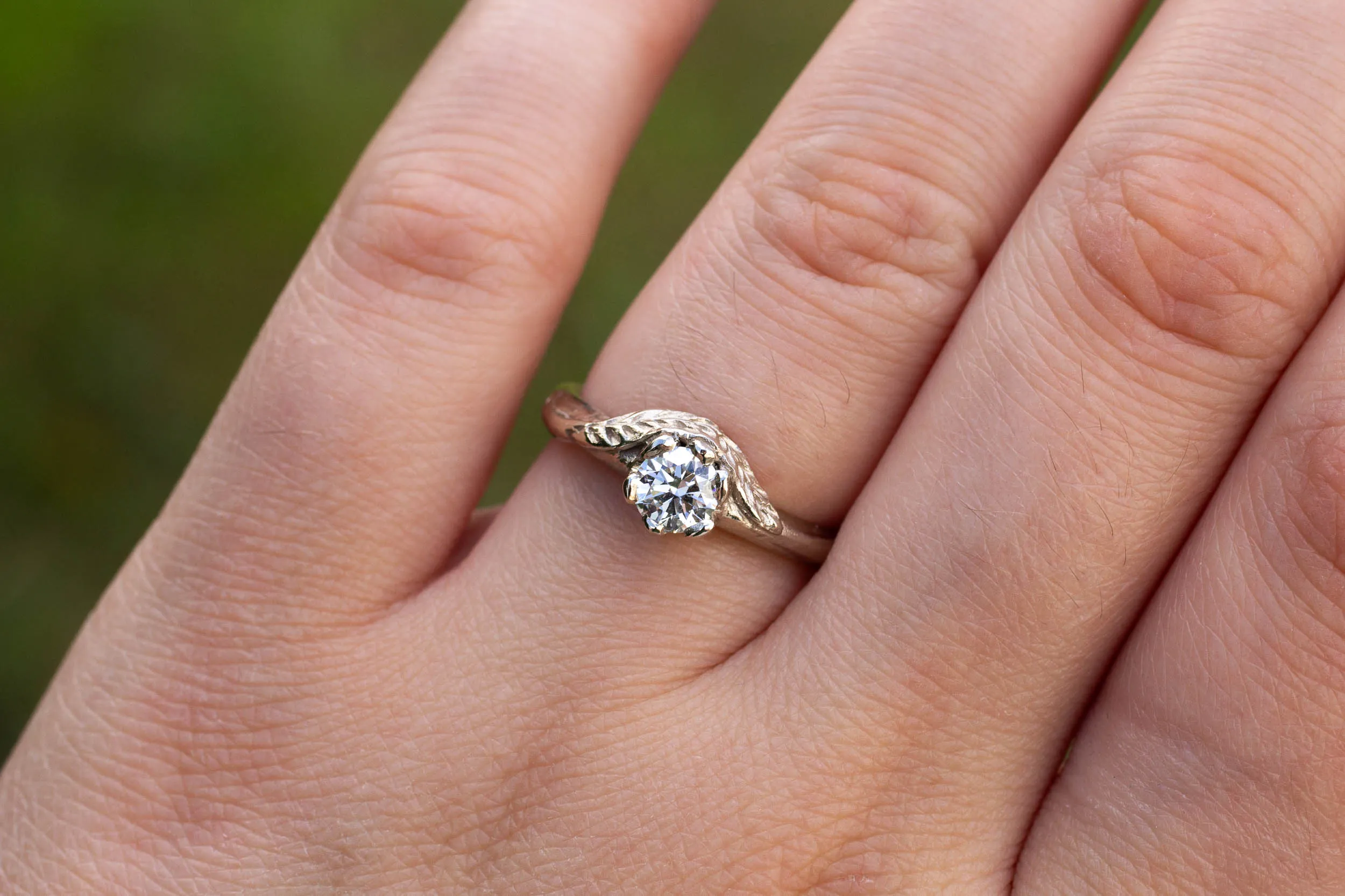 Cybele Ring - 14ct White Gold with Lab Diamond sold by Sophie Divett Jewelry product image thumbnail 4