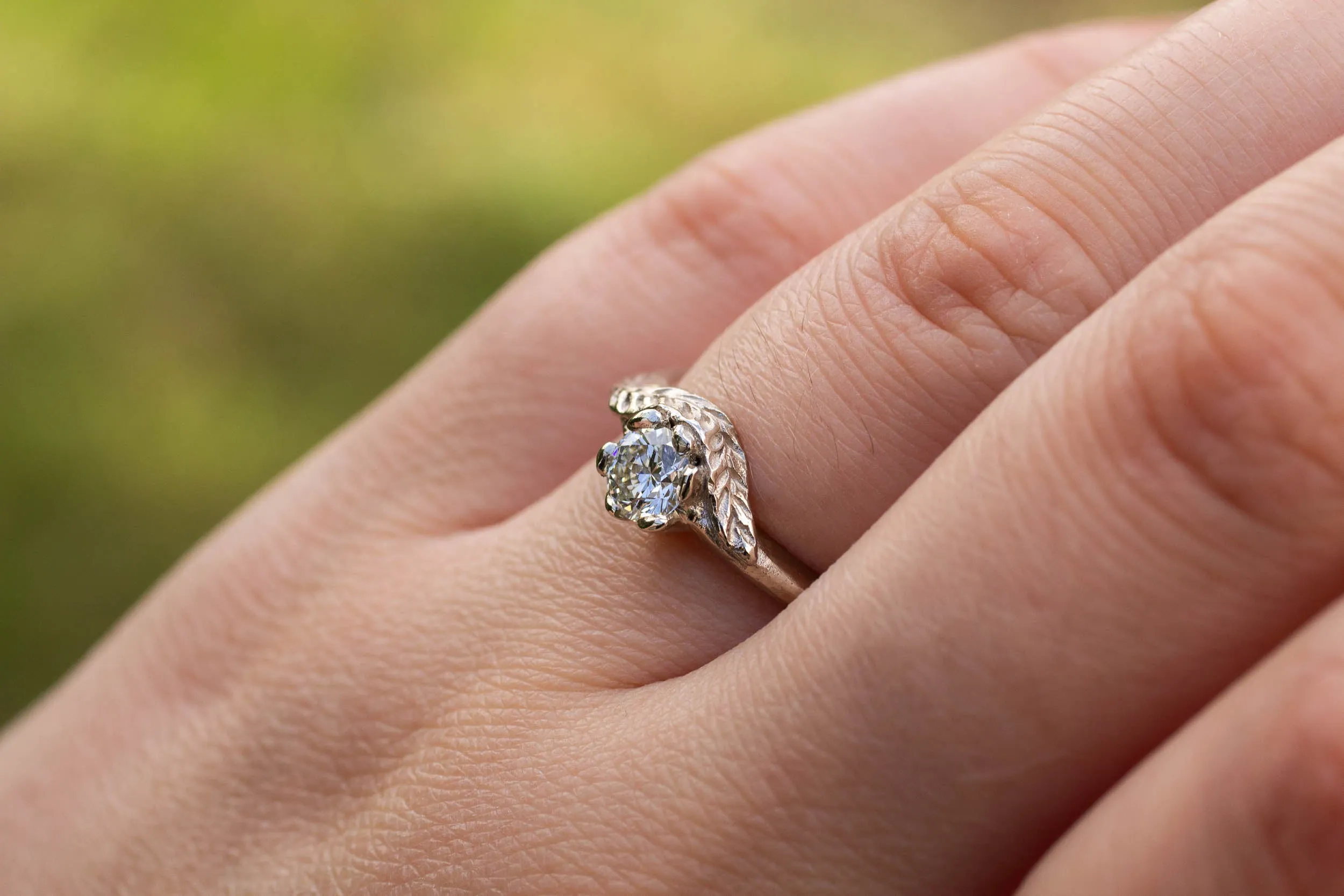 Cybele Ring - 14ct White Gold with Lab Diamond sold by Sophie Divett Jewelry product image thumbnail 3